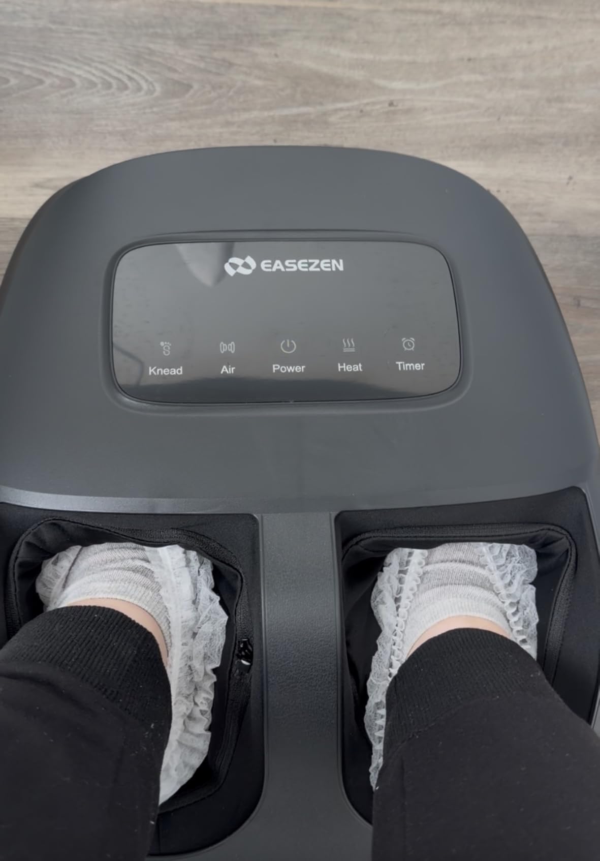 EaseZen Foot Massager Machine with Heat, Shiatsu Foot Massager with Remote, 2026 Upgraded Deep Kneading, for Plantar Fasciitis, Neuropathy, Birthday Gifts for Women Mom Men Dad, Up to Foot Size 14 customer photo 1