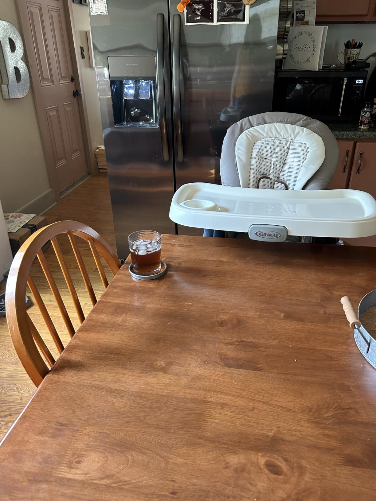 Graco DuoDiner DLX 6-in-1 Convertible High Chair, Infant to Toddler Booster and Youth Stool, Adjustable Height and Recline, Easy Clean Tray Insert, Arlo customer photo 1