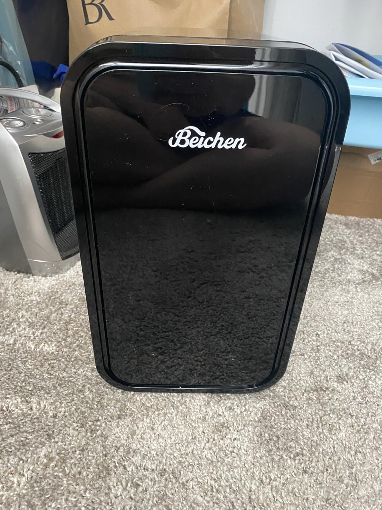 BEICHEN Mini Fridge, 6 Liter / 8 Can Small Refrigerator for Bedroom, Car, Office & Dorm, 110V AC/DC Portable Thermoelectric Cooler & Warmer for Skincare, Food, Drinks, Black customer photo 2
