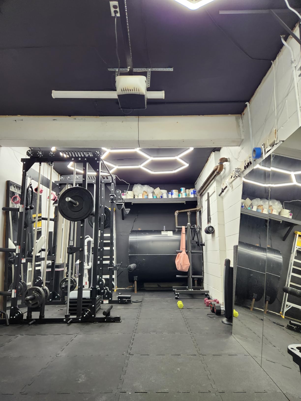 M1 Pro Smith Machine with Cable Crossover System, Multi-Function Squat Rack Power Cage for Home Gym, Power Rack and Packages customer photo 1