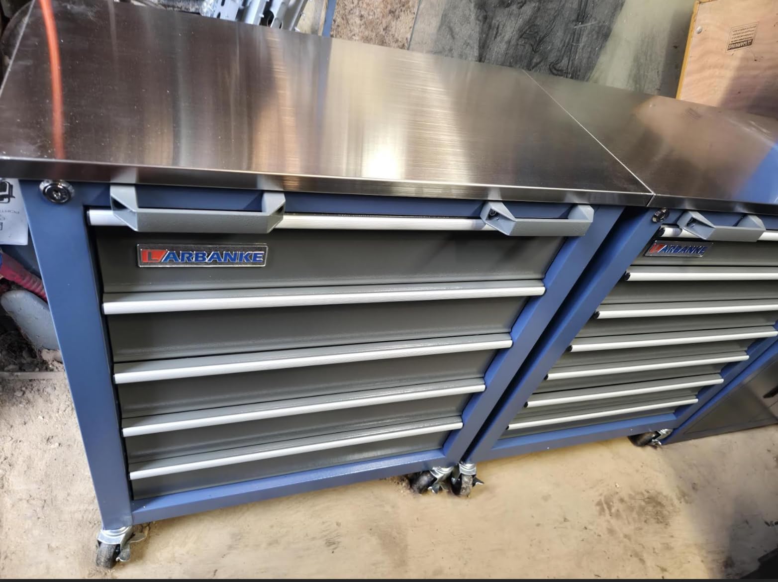 LARBANKE 3 Different Types Tool Chest Combination,Rolling Tool Chest with Stainless Countertop,Tool Cabinet with Connection Buckle,Wheels and Foot Pads,Portable Tool Box Inside customer photo 1