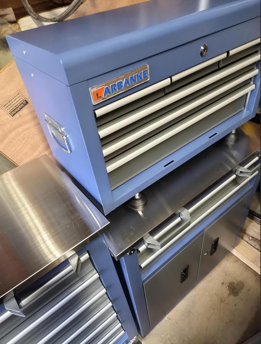 LARBANKE 3 Different Types Tool Chest Combination,Rolling Tool Chest with Stainless Countertop,Tool Cabinet with Connection Buckle,Wheels and Foot Pads,Portable Tool Box Inside customer photo 2