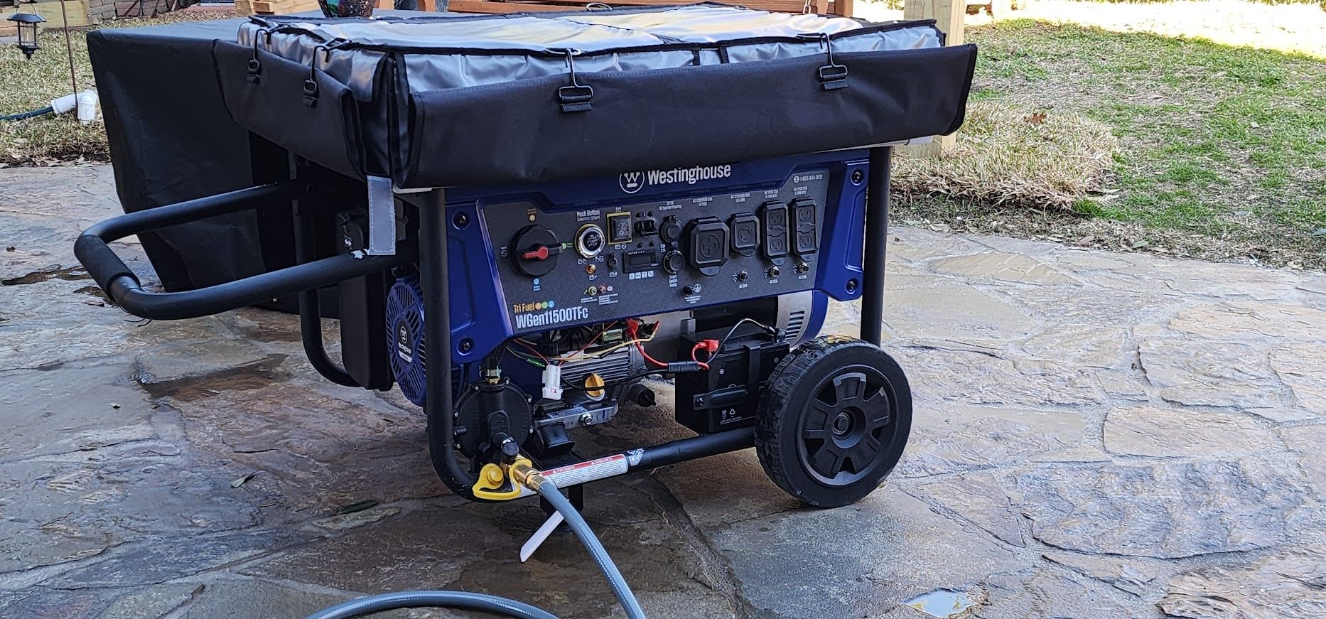 Westinghouse Outdoor Power Equipment 14500 Peak Watt Dual Fuel Home Backup Portable Generator, Remote Electric Start, Transfer Switch Ready, Gas and Propane Powered customer photo 1