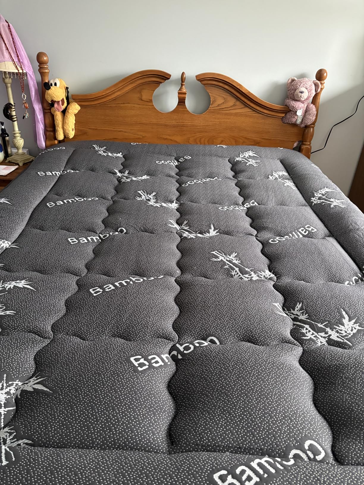 BEDLORE 4 Inch Memory Foam Mattress Topper Queen, 2-in-1 Dual Layer Design (2
