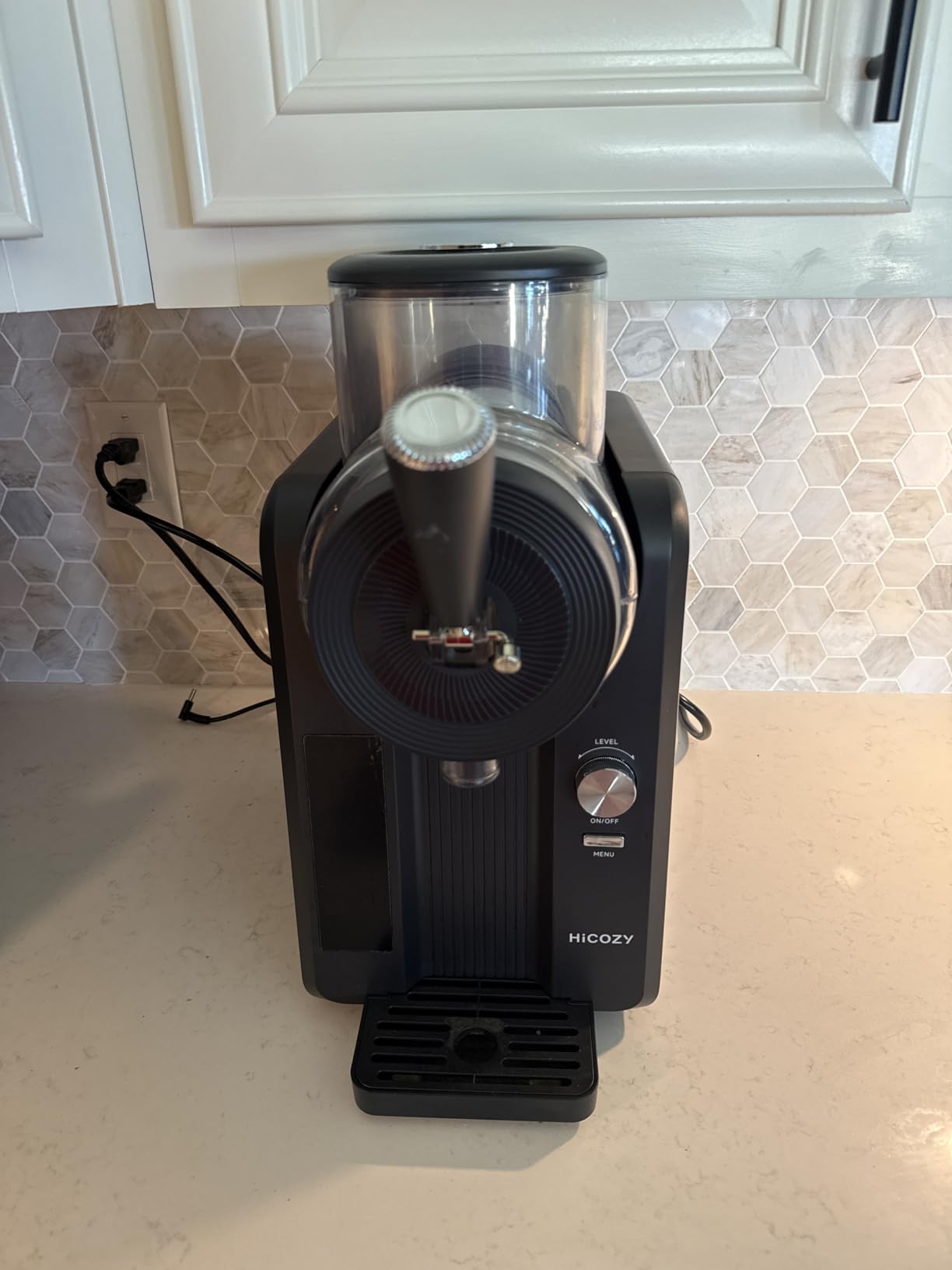 HiCOZY F3 Slushie Machine & Soft Serve Ice Cream Machine, No Ice Needed, Self-Cleaning, 5 Presets for Soft Serve, Frozen Drink, Milk Shake, Margaritas, Frappés and More customer photo 2
