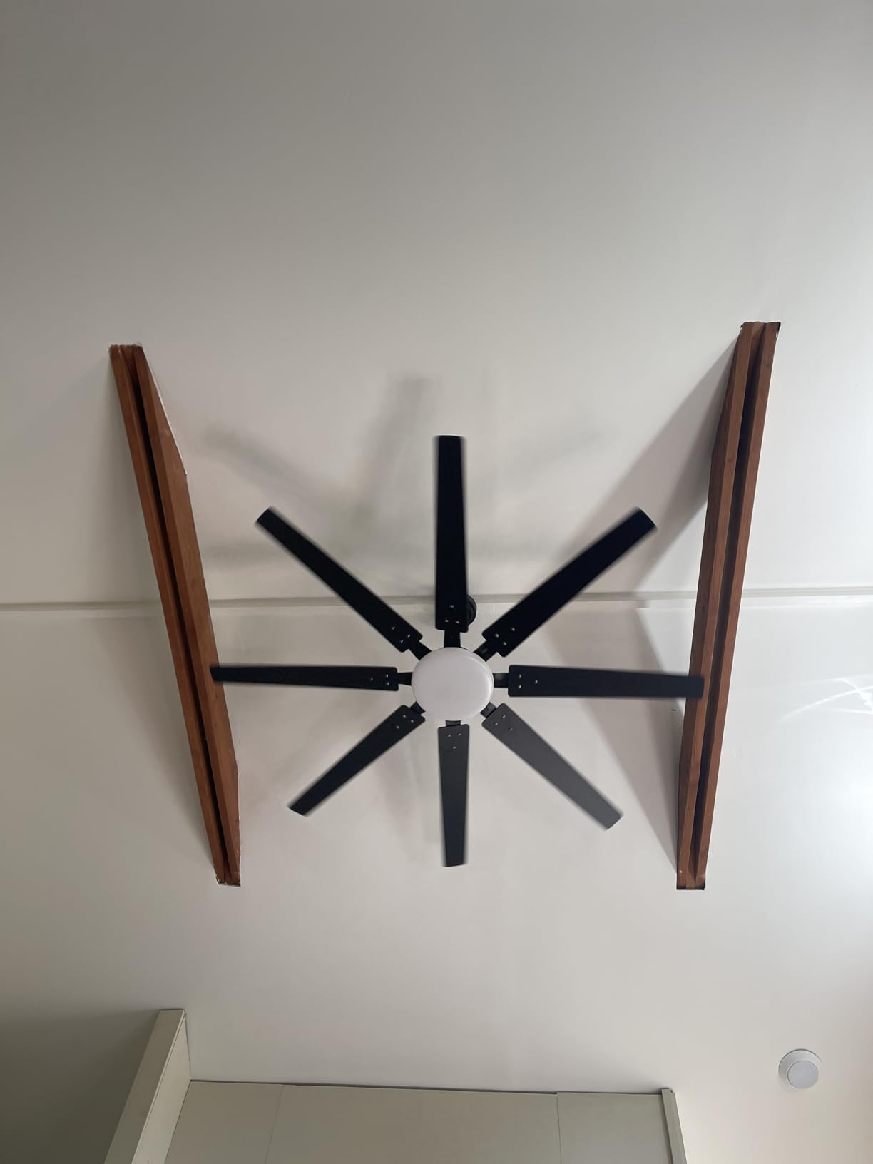 72 inch Ceiling Fans with Lights, Large Ceiling Fan with Light and Remote Control, Dimmable, 3CCT, Quiet, Black Modern Ceiling fan For Living Room, Bedroom, Kitchen, Patio, Farmhouse, Indoor/Outdoor customer photo 1