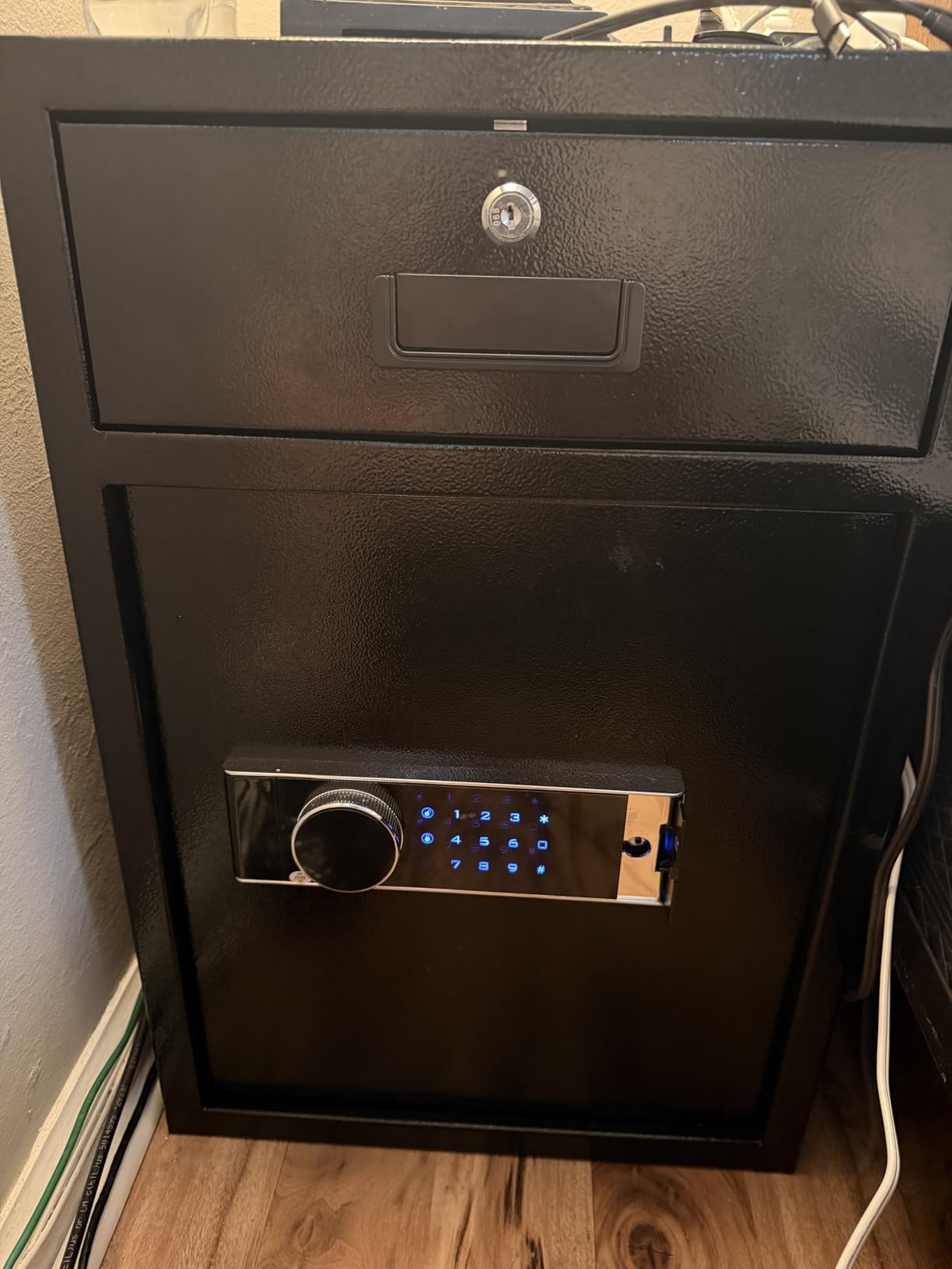 KAER 8.6 Cuft Extra Large Dual Door Safe | Store Laptops and Files Upright | Hidden Bottom Lock Box for Passports and Heirlooms | 7 Deadbolts, Felt-Lined, Fireproof Bag | 17.7x15.7x35.4 in, 77.7 lbs customer photo 1