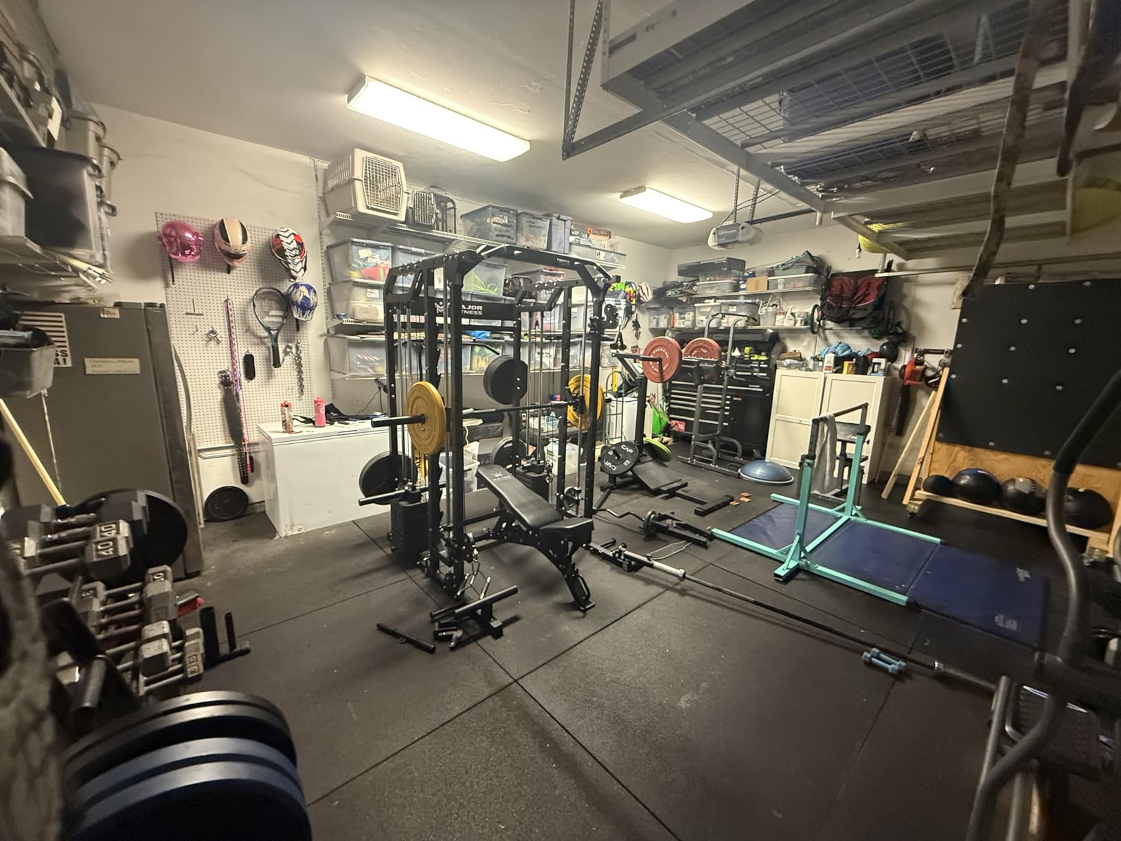 Major Fitness Drone2 Advanced Training Smith Machines - All-in-One Home Gym Squat Rack with Aluminum Pulley Set, Weight Bar, Dual LAT Pull-Down Systems & Cable Crossover Machine for Full-Body Workouts customer photo 2