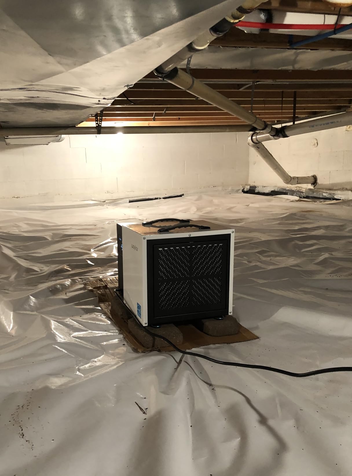 Waykar 70 Pint Energy Star Crawl Space Dehumidifier with Pump & Drain Hose for Basements, Commercial & Water Damage Spaces up to 5000 Sq. Ft., Compact, Strong Dehumidification, 5-Year Quality Coverage customer photo 2