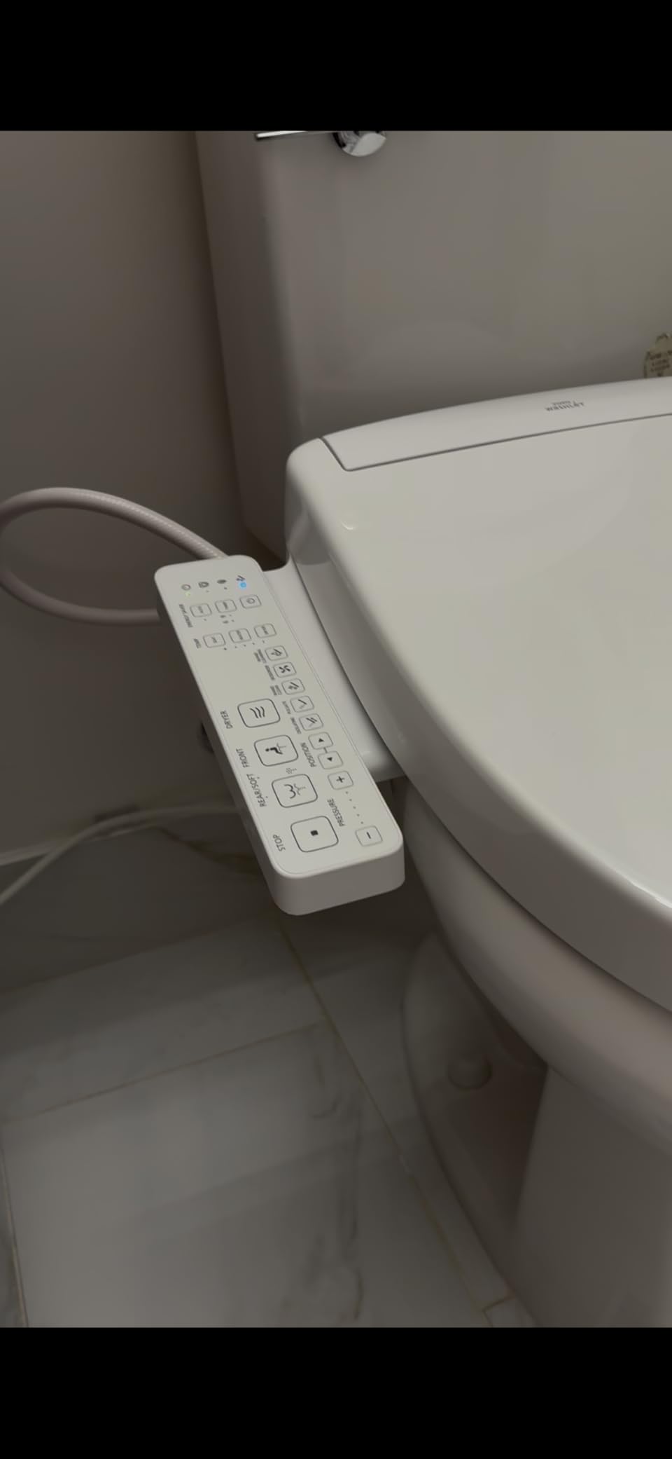 TOTO WASHLET S2 Electronic Bidet Toilet Seat with Instantaneous Water Heating, PREMIST and EWATER+ Wand Cleaning, Elongated, Cotton White customer photo 2