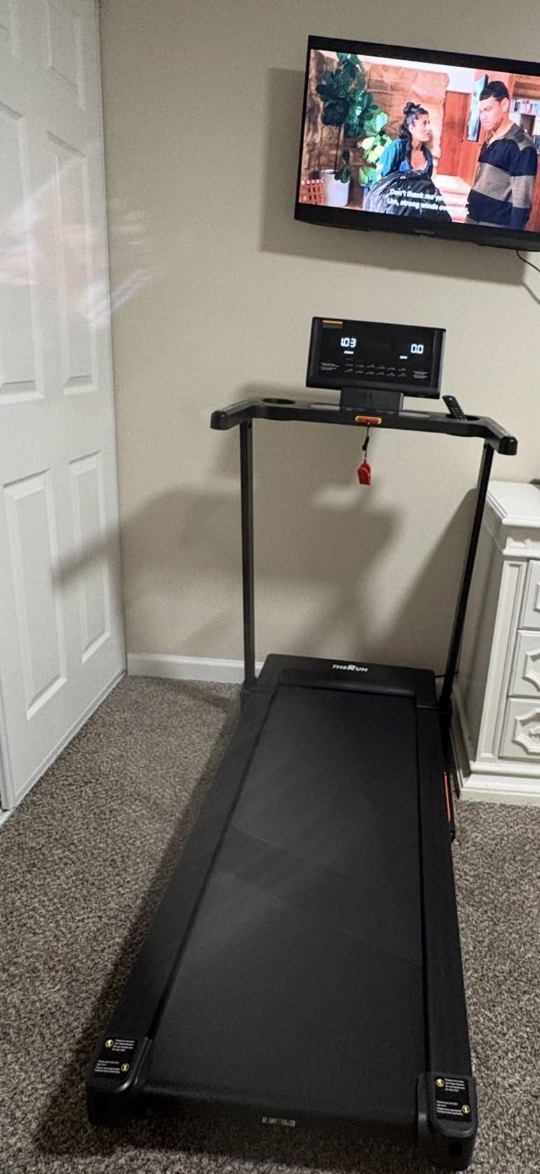 THERUN Treadmill with Incline, 3.0 HP Foldable Treadmills for Home, Brushless Motorized Incline Treadmill, 0%-12% Auto Incline, 300 LBS Capacity customer photo 2