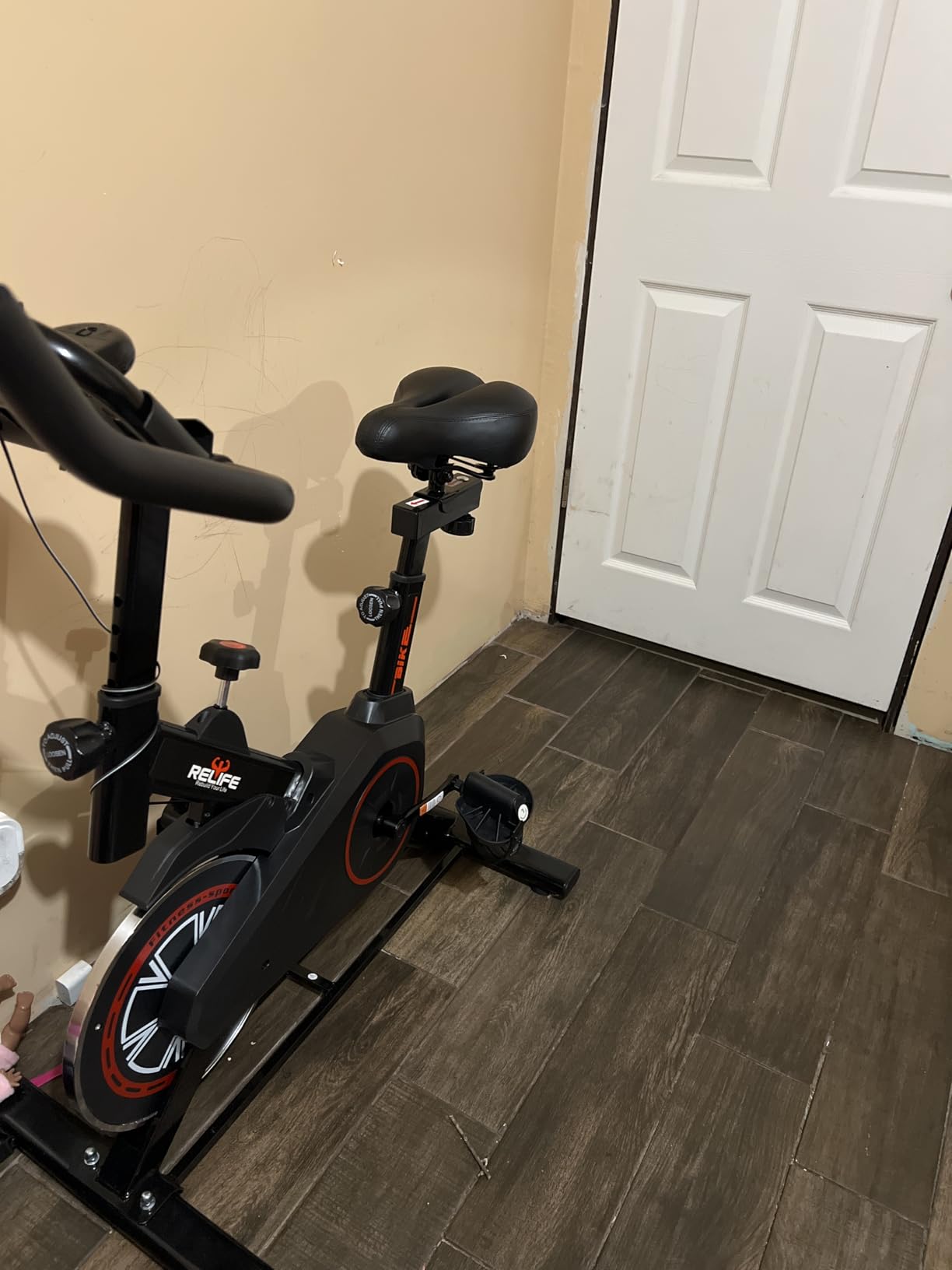 RELIFE REBUILD YOUR LIFE Exercise Bike, Friction Stationary Bike for Home customer photo 2