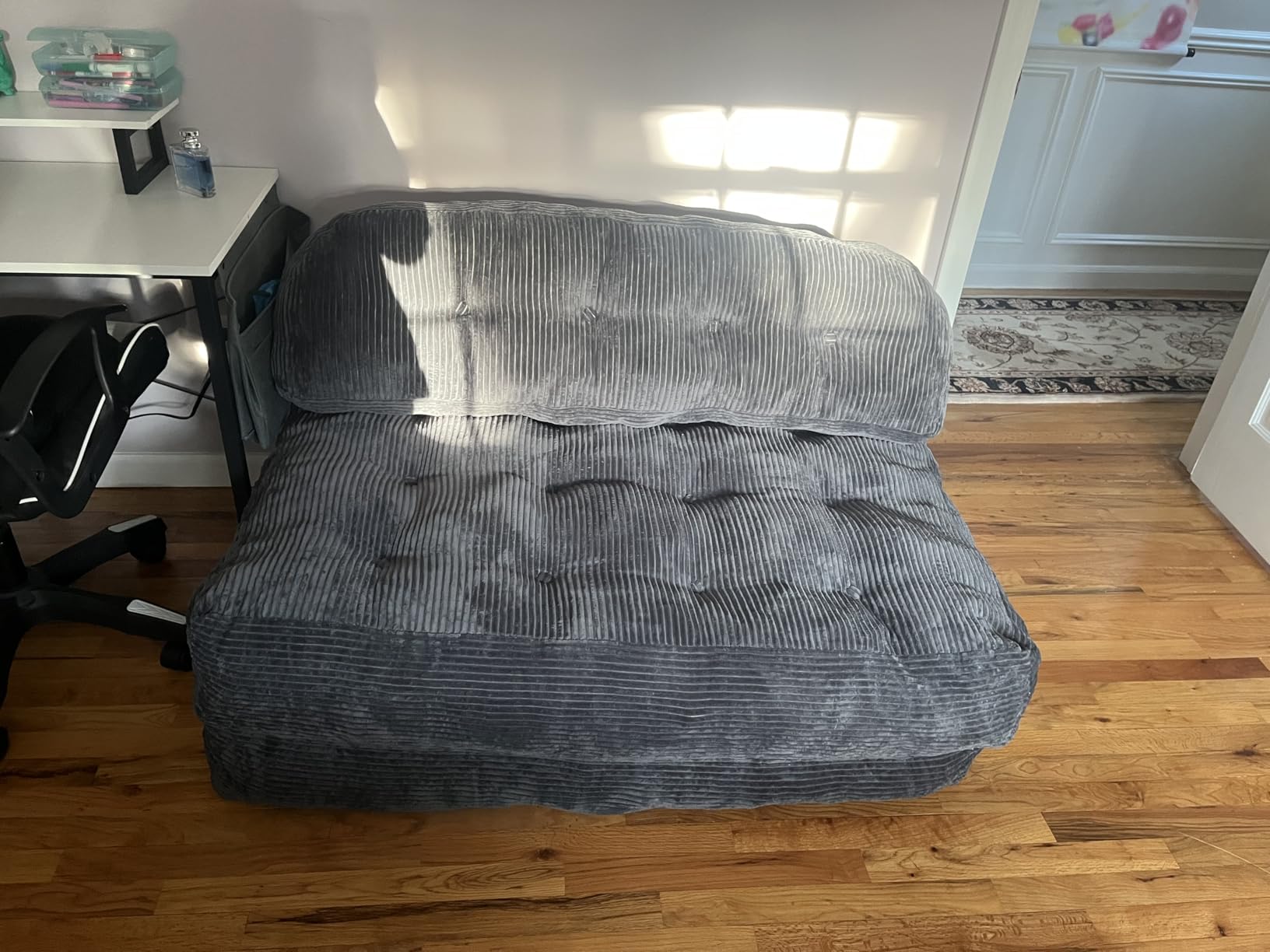 Folding Sofa Bed, Convertible Sleeper Chair with Back Support and Pillow Futon, Boneless Foldable Couch for Living Room/Guest Use/Home Office customer photo 1