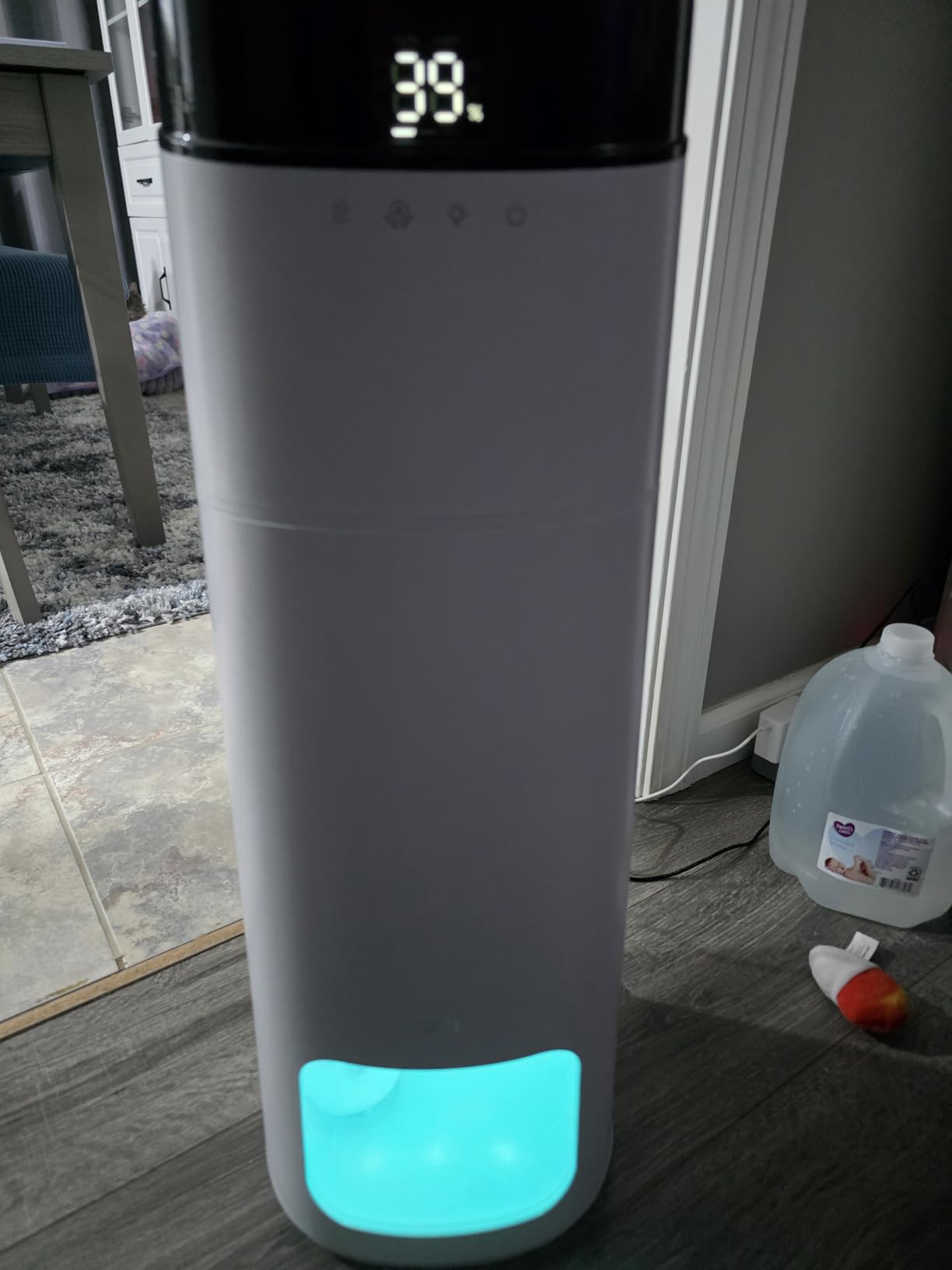 16L Smart Humidifier Large Room 1000 ft², 130H Cool Mist Air Humidifiers for Bedroom Plants Baby, Top Fill, Remote/Touch/Voice & APP Control, Clean Tank Technology, 30dB, RGB Light, HM755S White customer photo 1