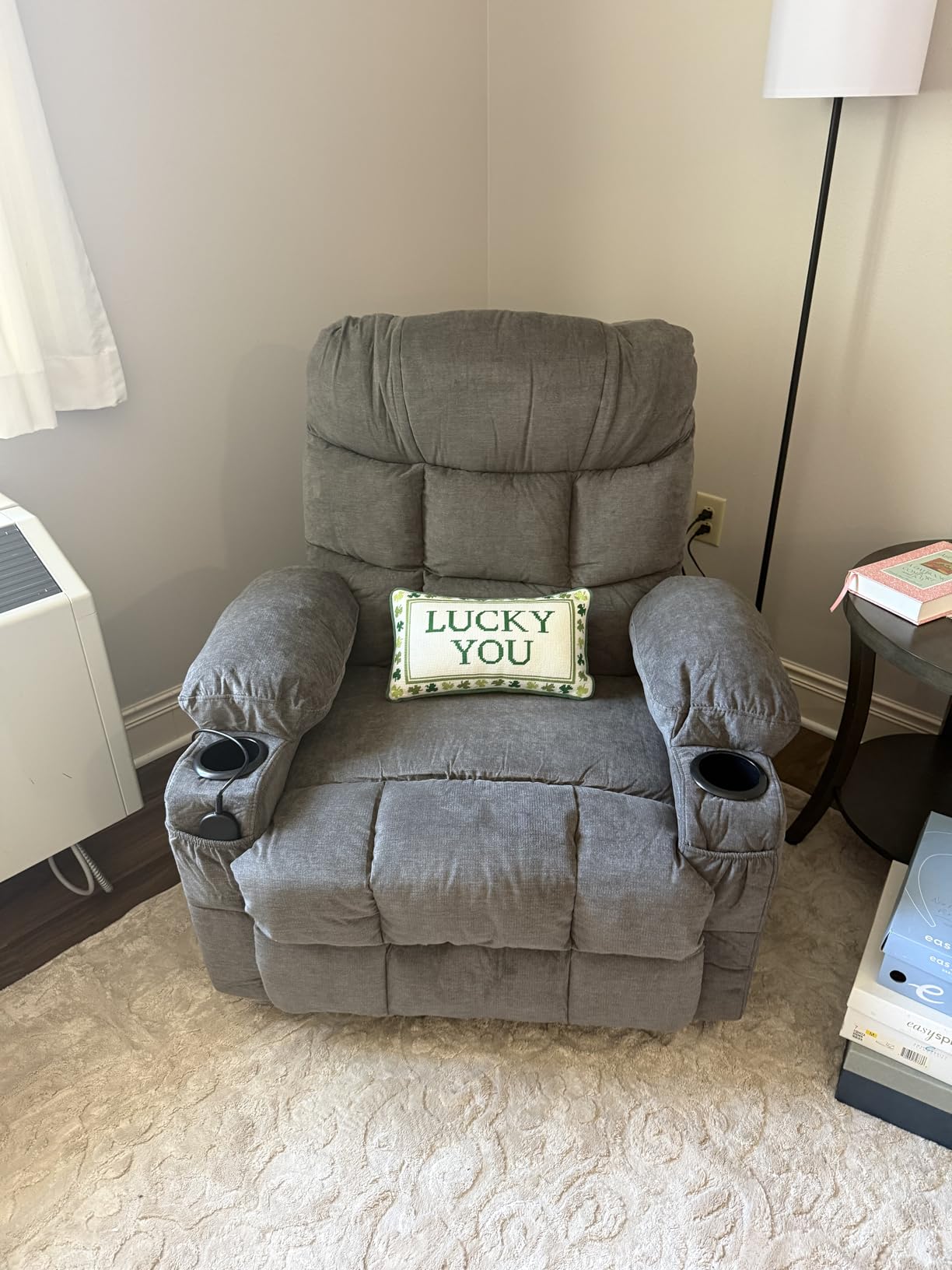 MAHOMICO Power Lift Recliner Chair for Elderly with Vibration Massage and Lumbar Heating, Electric Lift Recliner Single Sofa with Side Pocket, Two Cup Holders and USB Charge Port customer photo 2