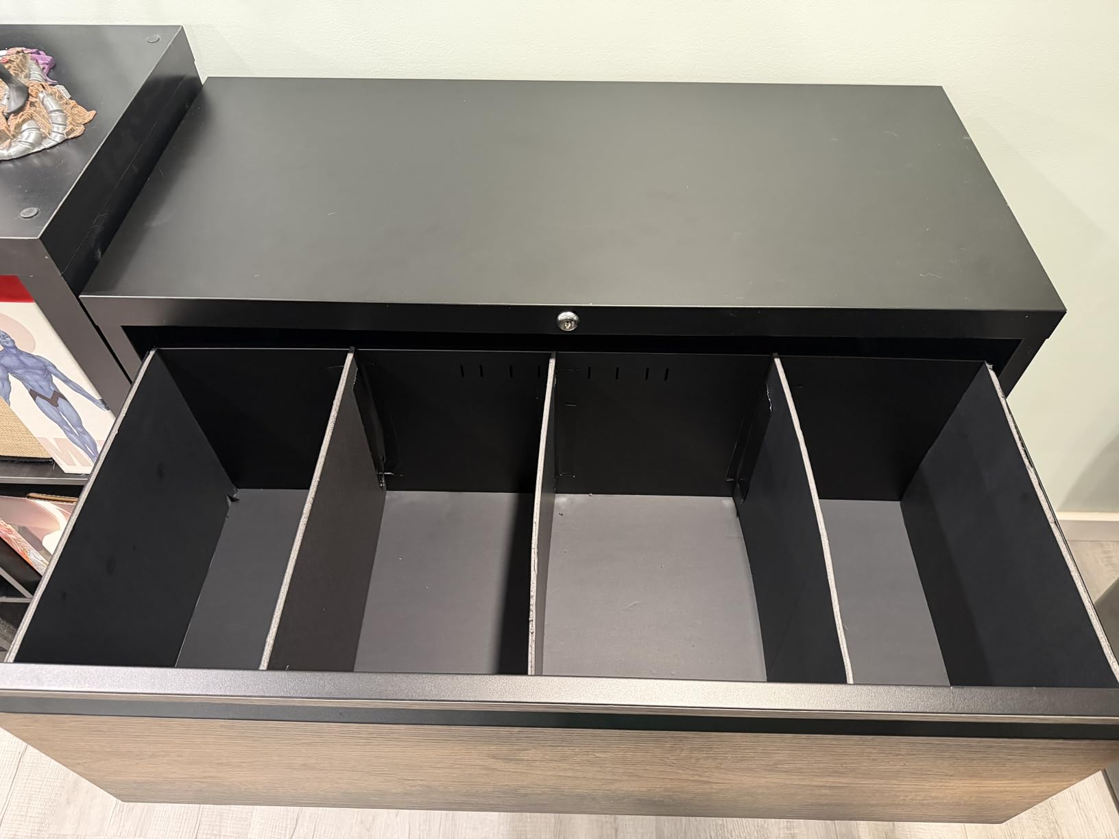 4 Drawer Lateral File Cabinet with Lock Heavy Duty Large Metal Filing Cabinet Home Office Cabinets Wide Steel Cabinets for Legal/Letter Size, Assembly Required customer photo 1