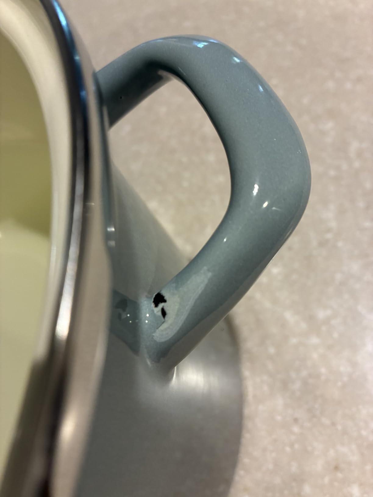 Le Creuset Enamel on Steel Traditional Stockpot, 12 qt., Sea Salt with Stainless Steel Knob customer photo 2