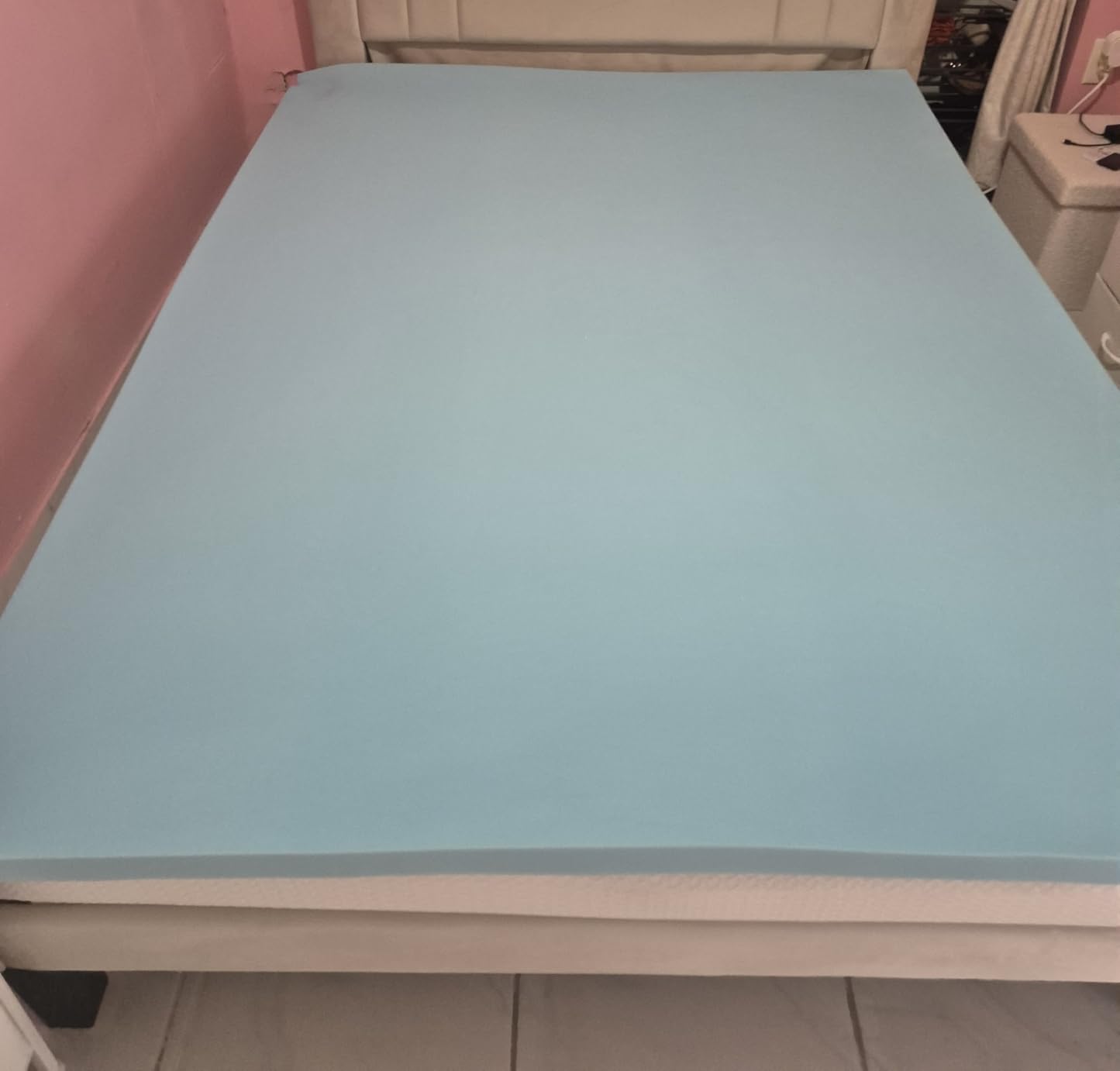 Dual Layer 4 Inch Memory Foam Mattress Topper Queen Size, 2