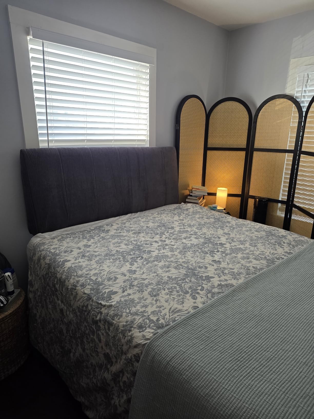 Queen Size Headboard Only-No Assembly, Upholstered Headboard Queen Size Linen Fabric Modern Style Headboards Extra-Thick, Beige customer photo 2