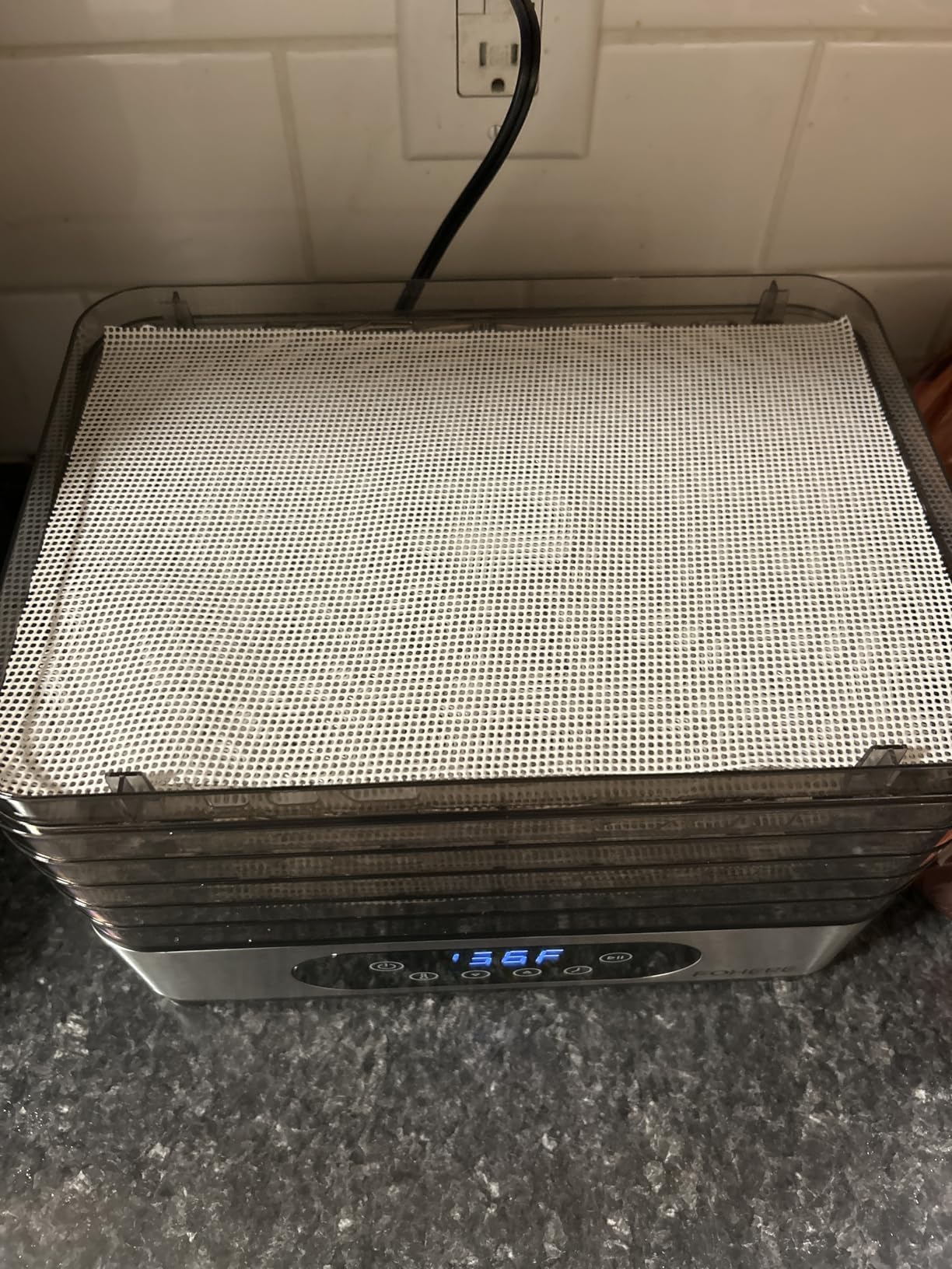 FOHERE Food Dehydrator, 5 BPA-Free Tray Dehydrators for Food and Jerky, Fruit, Herbs, Meat, Dog Treats, 48H Timer and 95-158°F Temperature Control, 400W Dehydrator Machine, 11.42