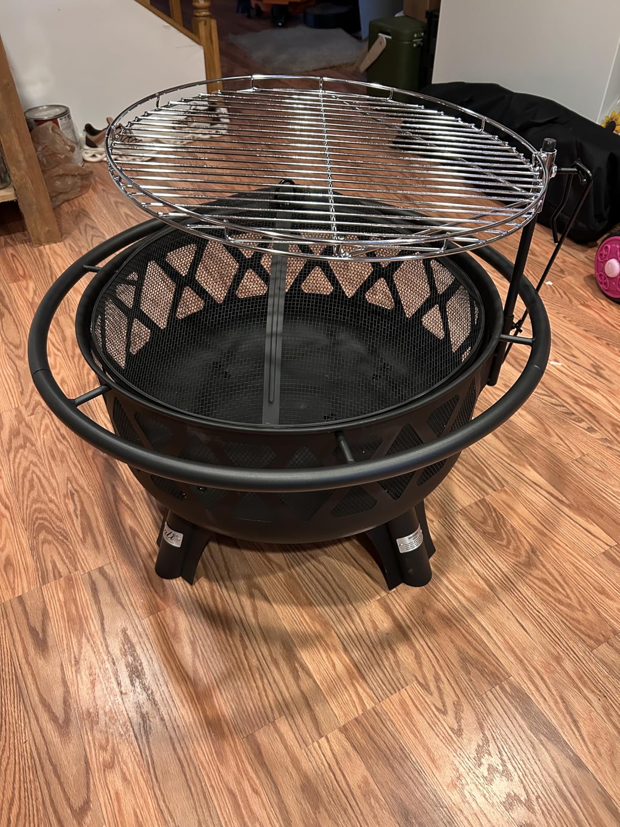 BALI OUTDOORS Outdoor Fire Pit for Wood, Portable Fire Pits for Outside Wood Burning, Patio Firepits for Outside with Grill, Spark Screens customer photo 1