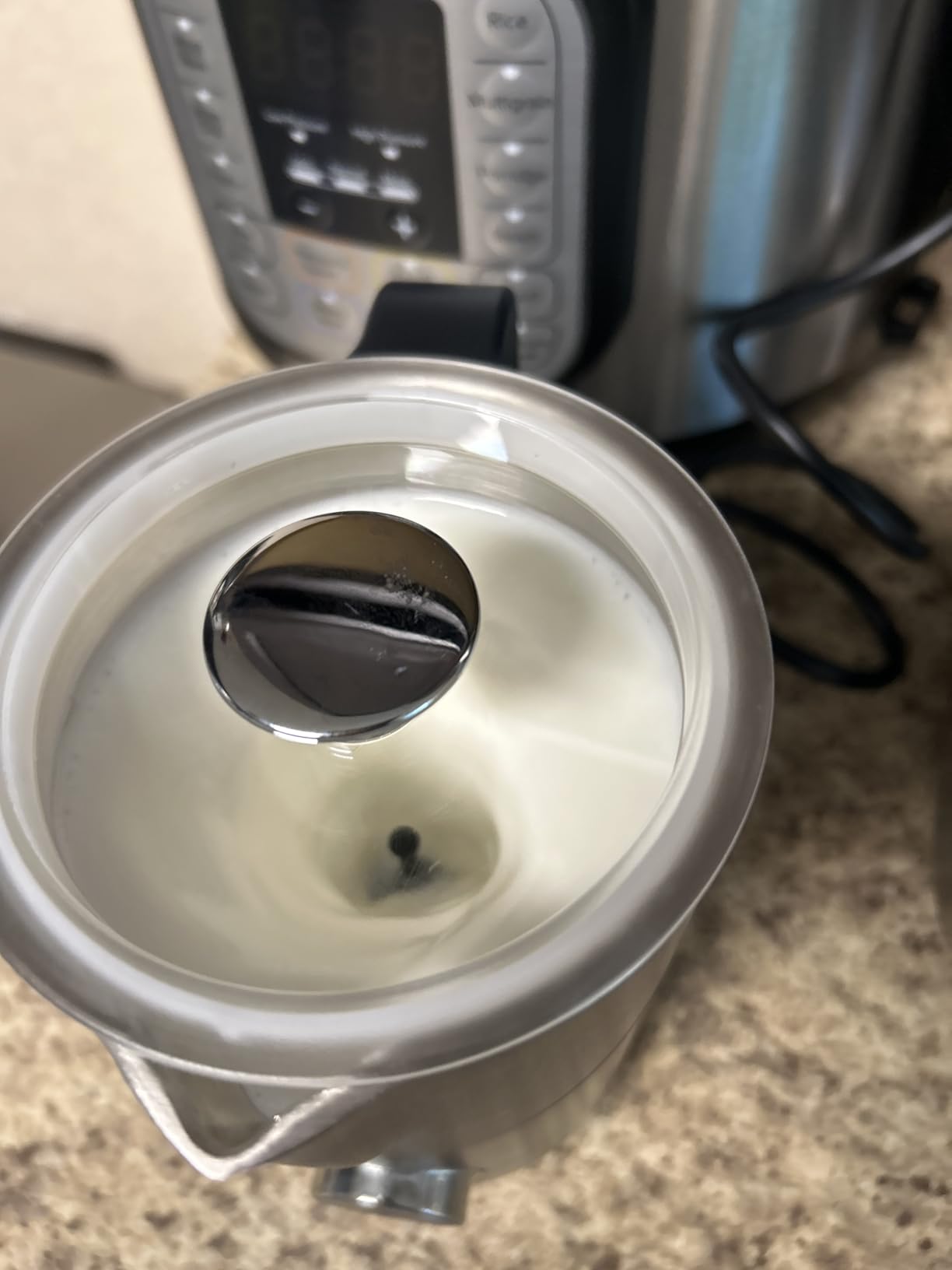 8-in-1 Milk Frother, 21.16oz/600ml Detachable Milk Frother and Steamer with 3 Temp Settings, Electric Hot & Cold Foam Maker, Milk Warmer for Latte, Cappuccino & Hot Chocolate, Dishwasher Safe customer photo 1