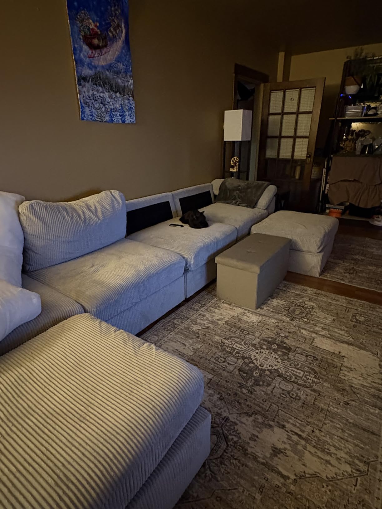 EASE MOOSE Sectional Modular Sofa, Oversized U Shape Sectional Couch Wide Deep seat Sectional Sofa, FSC Certified Comfortable Chenille customer photo 1
