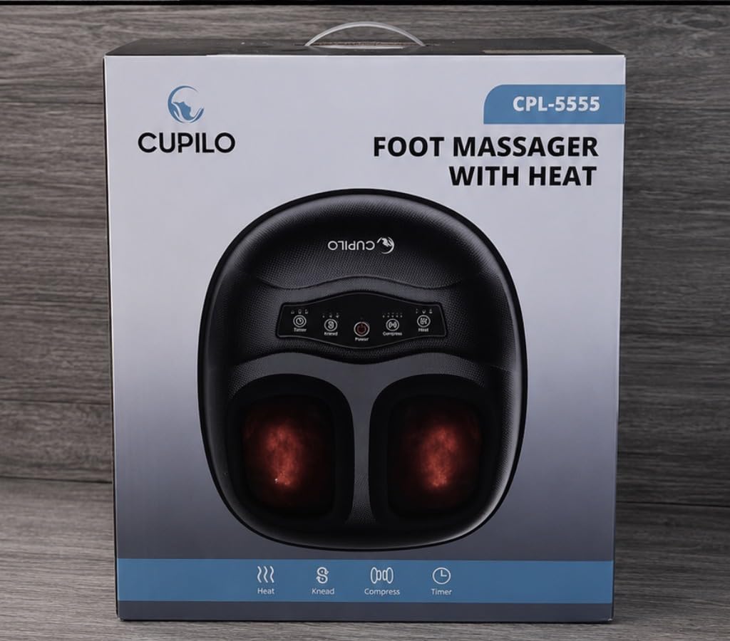 CooCoCo 2026 Upgraded Luxury Foot Massager, Fsa Eligible Items, Heated Foot Massage Machine for Neuropathy & Plantar Fasciitis, Advanced Kneading Compression Shiatsu, Hsa Approved Feet Massager customer photo 2