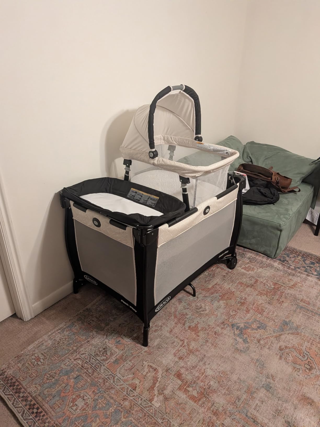 Graco Pack 'n Play Travel Dome Lux Playard, 4-in-1 Baby Playpen with Bassinet, Indoor or Outdoor Portable Playpen with UV 50 Canopy customer photo 2