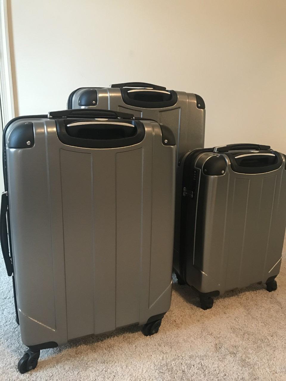 Merax Softside Luggage Set, 5 Piece Expandable Travel Suitcase Set with Spinner Wheels and TSA Lock,22