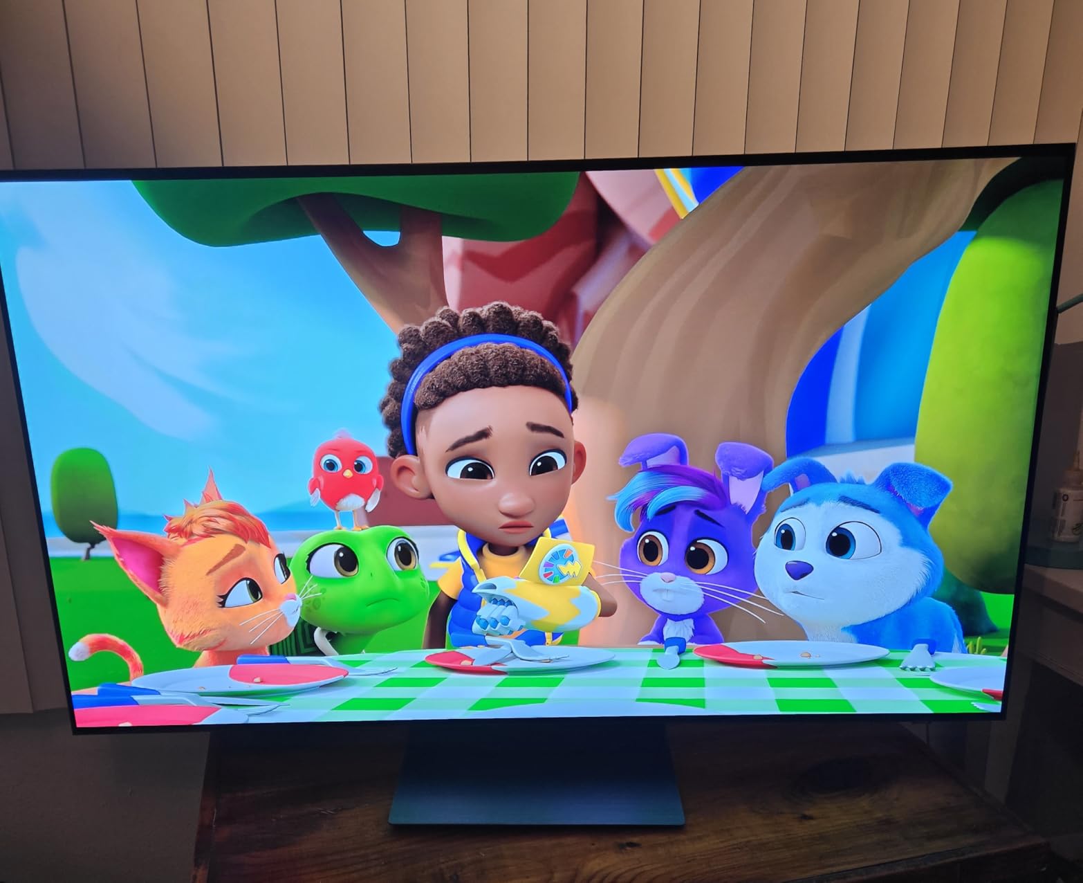 Samsung 55-Inch Class OLED S90H Series Samsung Vision AI Smart TV (2026 Model, 55S90H) OLED HDR+ with Glare Free, NQ4 AI Gen3 Processor, 4K AI Upscaling Pro, AI Motion Enhancer Pro, Alexa Built-in customer photo 2