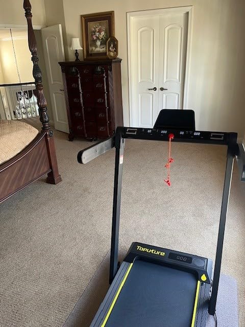 TOPUTURE Walking Pad Treadmill with 12% Incline, 4 in 1 Foldable Treadmill with Handle Bar for Home/Office, Under Desk Treadmills, 0.6-10MPH customer photo 1