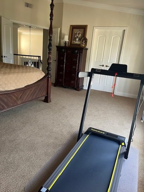 TOPUTURE Walking Pad Treadmill with 12% Incline, 4 in 1 Foldable Treadmill with Handle Bar for Home/Office, Under Desk Treadmills, 0.6-10MPH customer photo 2