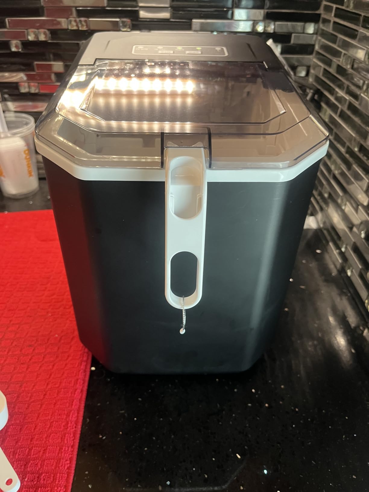 Silonn Nugget Ice Maker Countertop, Ice Basket with Handle, Quiet Operation & Self Cleaning Ice Machine, Chewable Ice, 33 lbs/24H, Portable Pellet Ice Maker with Scoop for Home, Kitchen and Office customer photo 2