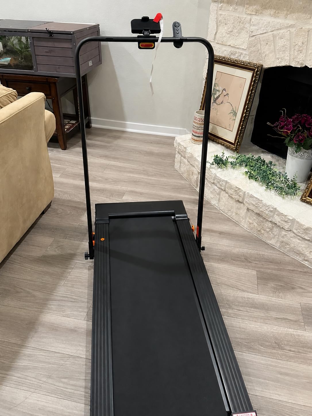 Walking Pad with Incline 9% & Decline -4% 5 Level, Under Desk Treadmill for Home, Quiet BLDC EvoDrive, Full Metrics Large Display, NeoFloat Quad Cushioning, Portable Compact for Small Spaces customer photo 1