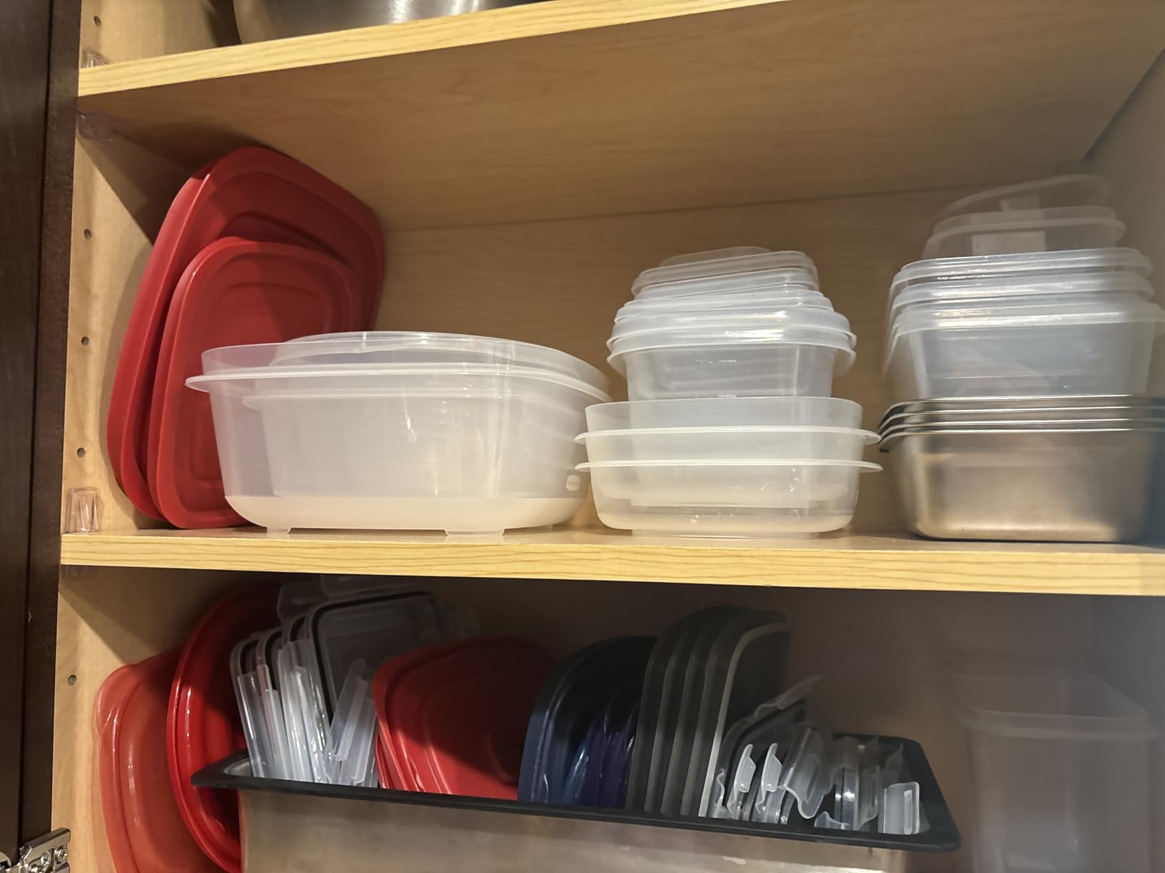 Rubbermaid 16-Piece BPA-Free Plastic Food Storage Set, Red Vented Lids - Microwave, Dishwasher Safe: Perfect for Meal Prep, Leftovers, and Kitchen Organization customer photo 1