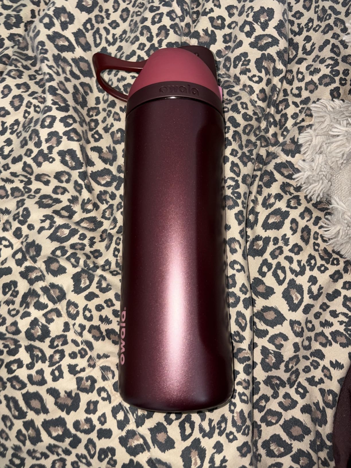 Owala FreeSip Insulated Stainless Steel Water Bottle with Straw, BPA-Free Sports Water Bottle, Great for Travel, 24 Oz, Shy Marshmallow customer photo 2