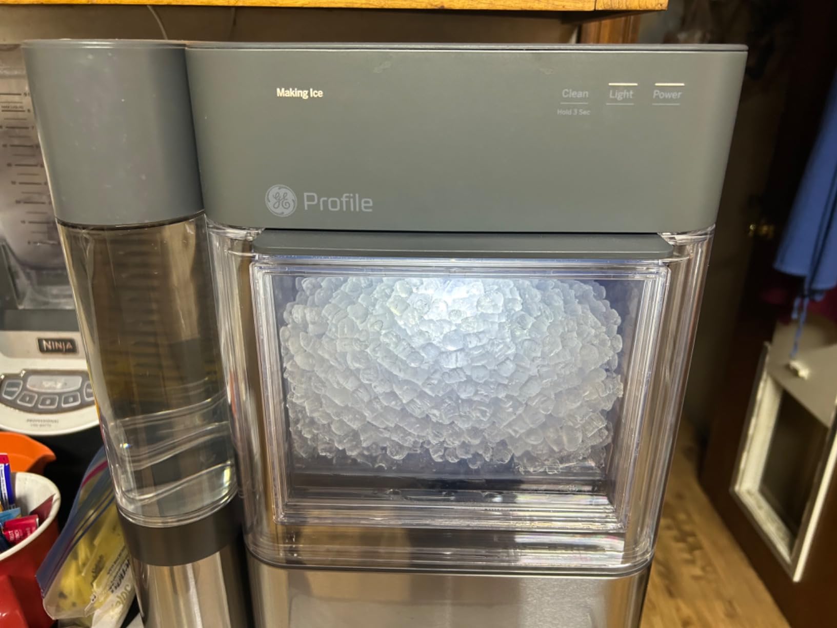 GE Profile Opal 2.0 | Countertop Nugget Ice Maker | Ice Machine with WiFi Connectivity | Smart Home Kitchen Essentials | Black Stainless customer photo 1
