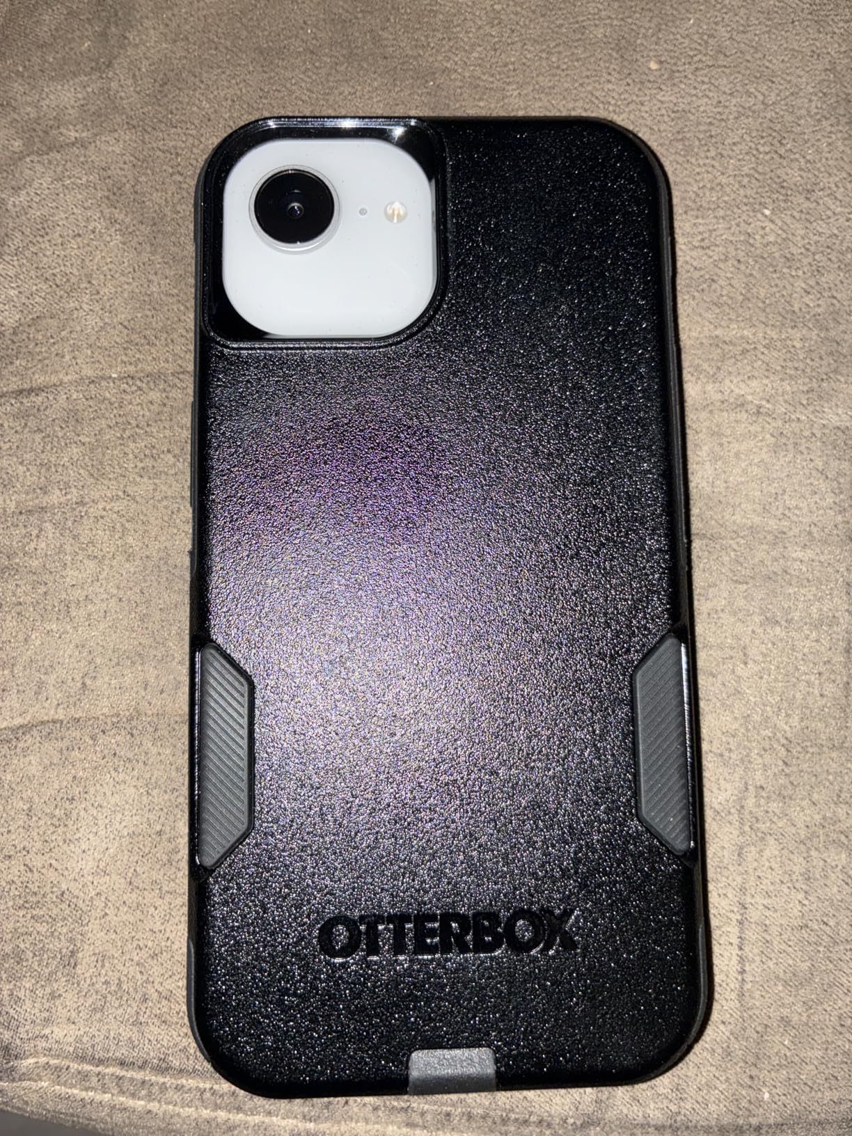 OtterBox iPhone 16e, 15, 14, & 13 Commuter Series Case - BLACK, slim & tough, pocket-friendly, with port protection customer photo 1