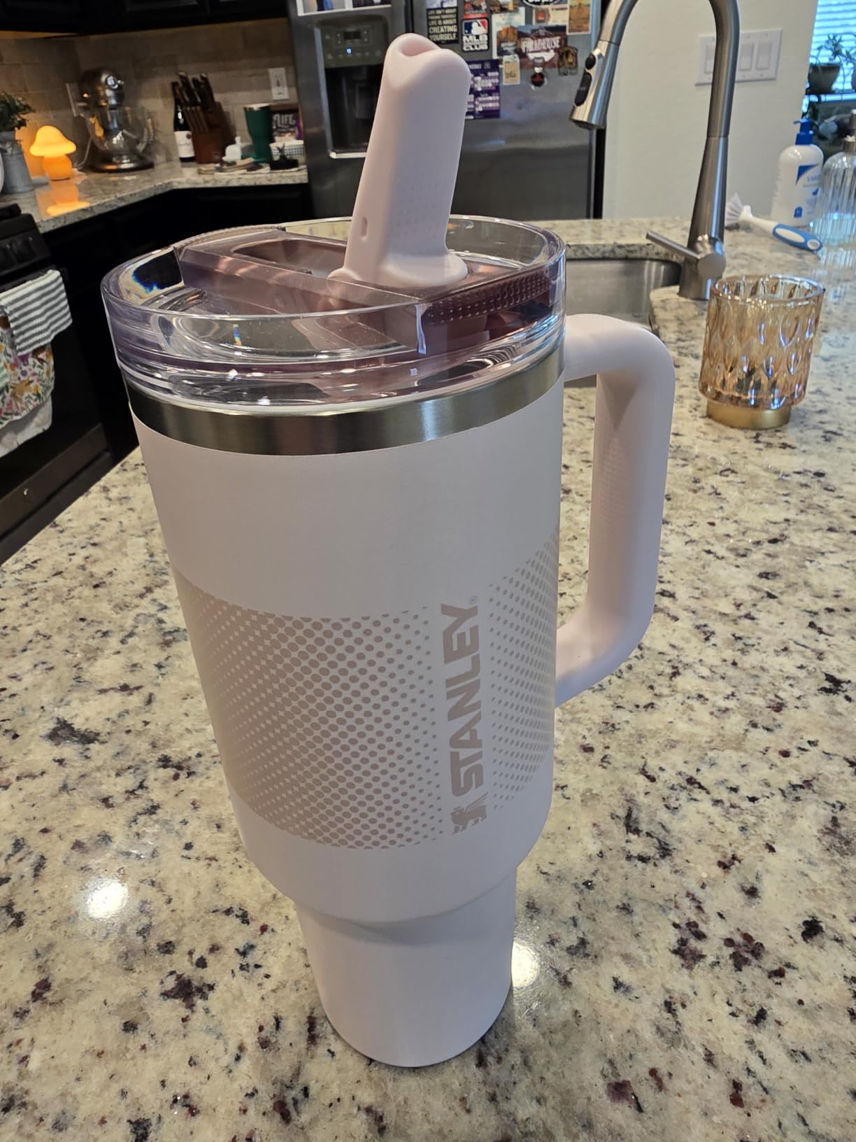 Stanley Quencher ProTour Flip Straw Tumbler with Leakproof Lid 40 oz | Built-In Straw and Handle | Cup Holder Compatible | Insulated Stainless Steel Cup | BPA-Free | Black customer photo 2