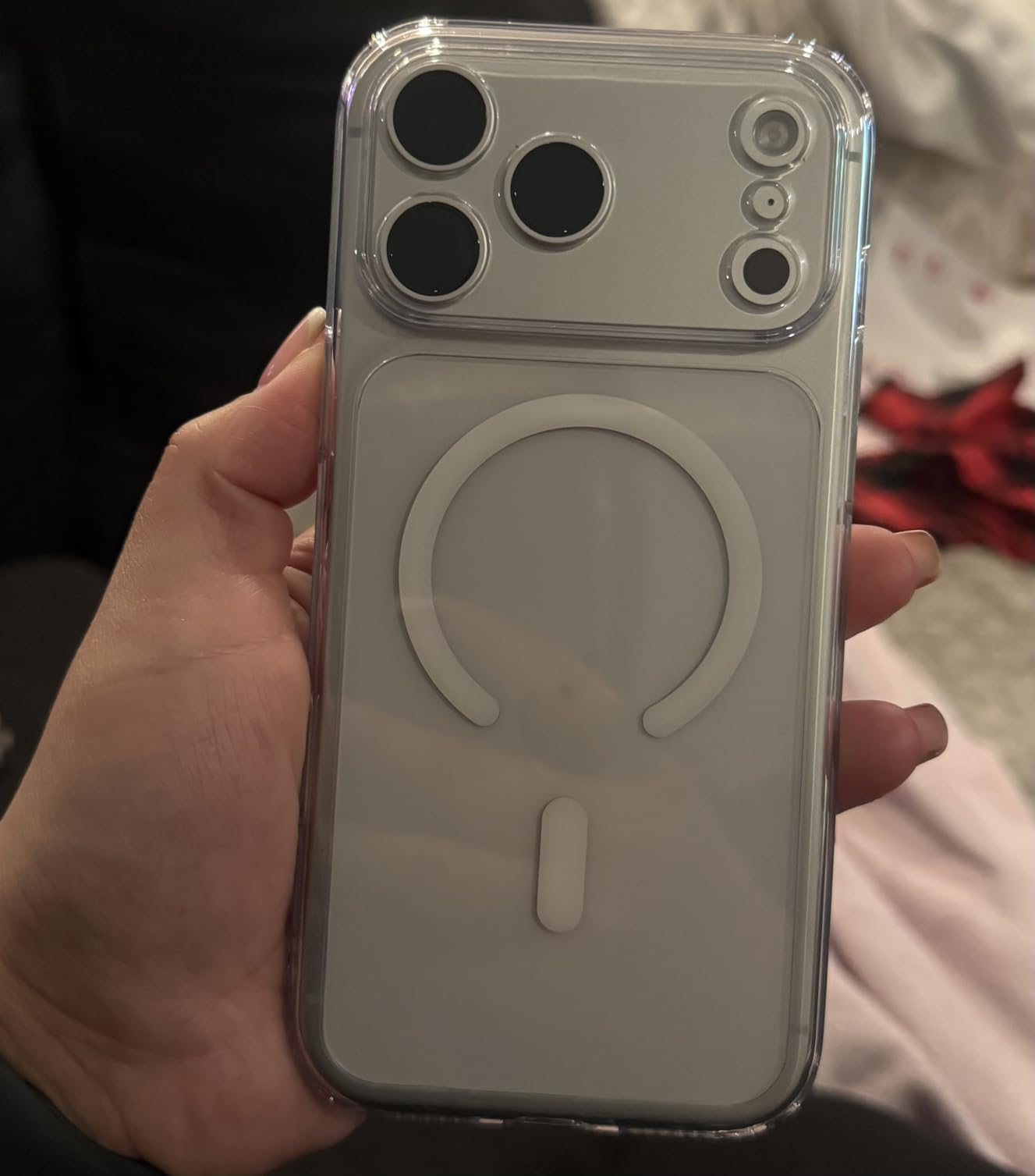 Anti-Yellowing Strong Magnetic for iPhone 16 Case [Compatible with MagSafe] [12FT Military Grade Drop] Shockproof Protective Slim Thin iPhone 16 Cover 6.1 Inch, Clear customer photo 2