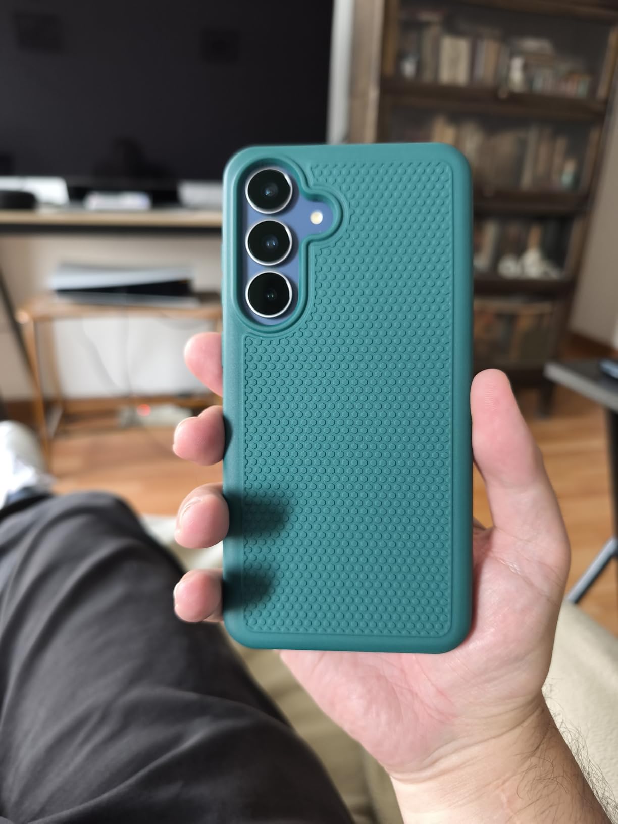FNTCASE for Galaxy A17/A16 5G Phone Case - Samsung A17 Military Grade Drop Protection, 14ft Drop Tested, Screen Protector Included, Anti-Slip Matte Textured, TPU+PC Dual Layer Shockproof Cover (Black) customer photo 1