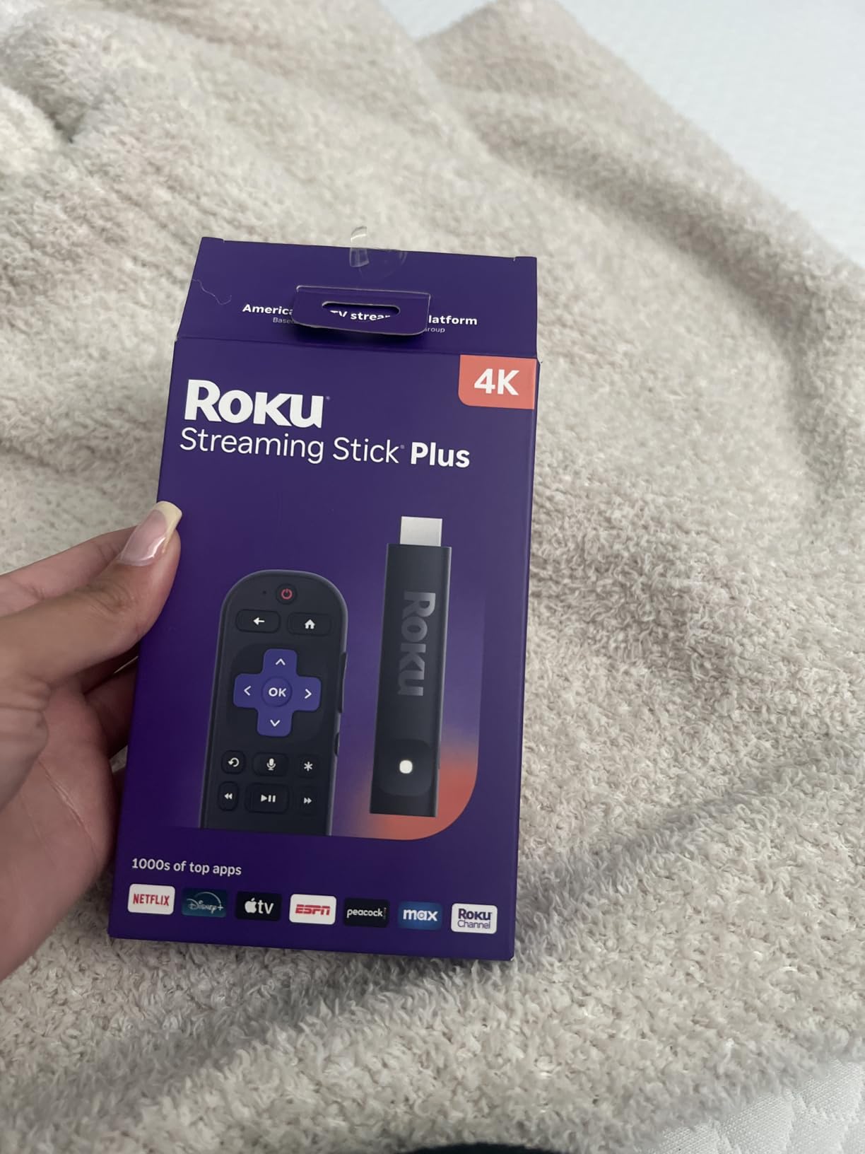 Streaming Stick Plus - 4K & HDR Roku Streaming Device for TV with Voice Remote - Free & Live TV customer photo 1