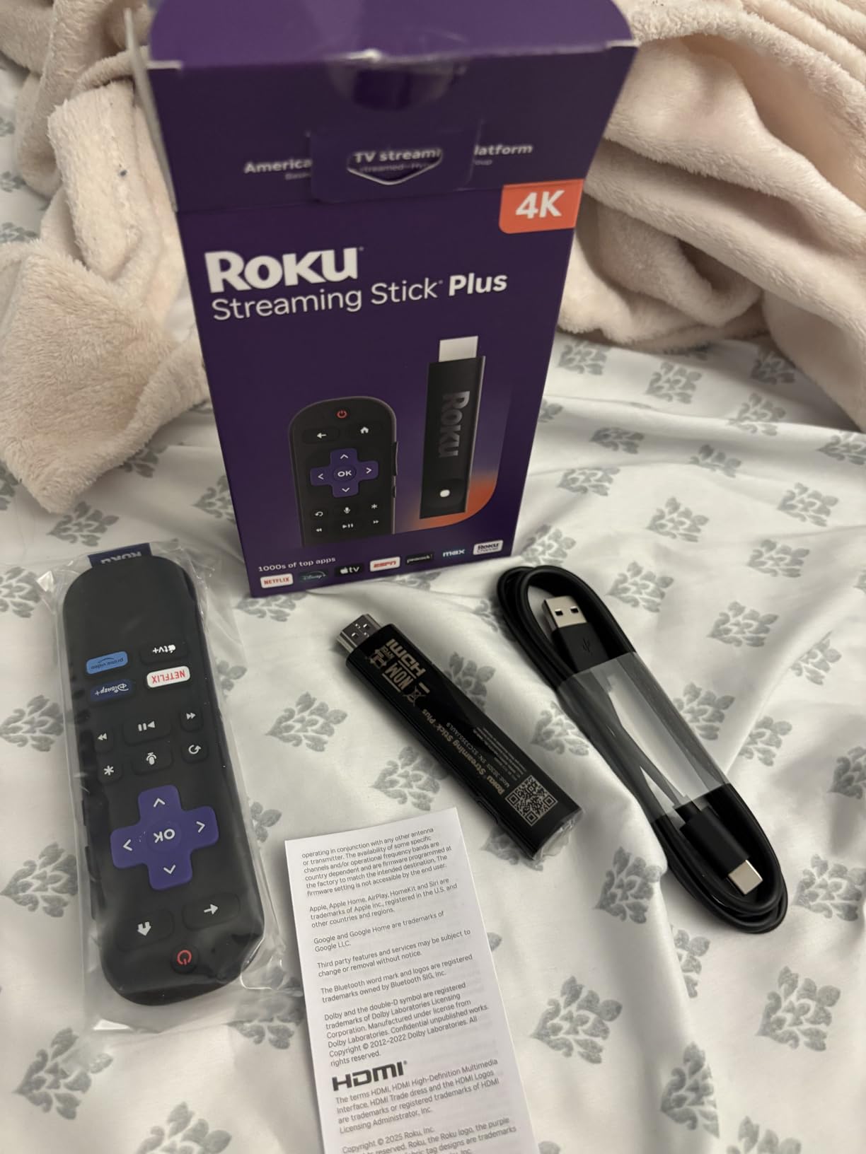 Streaming Stick Plus - 4K & HDR Roku Streaming Device for TV with Voice Remote - Free & Live TV customer photo 2