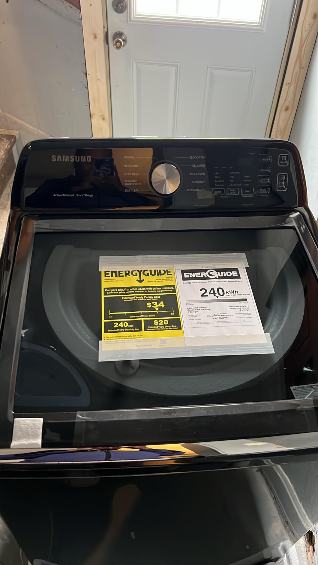 Samsung Smart 4.7 Cu Ft Top Load Washer & 7.4 Cu Ft Electric Dryer Bundle customer photo 2