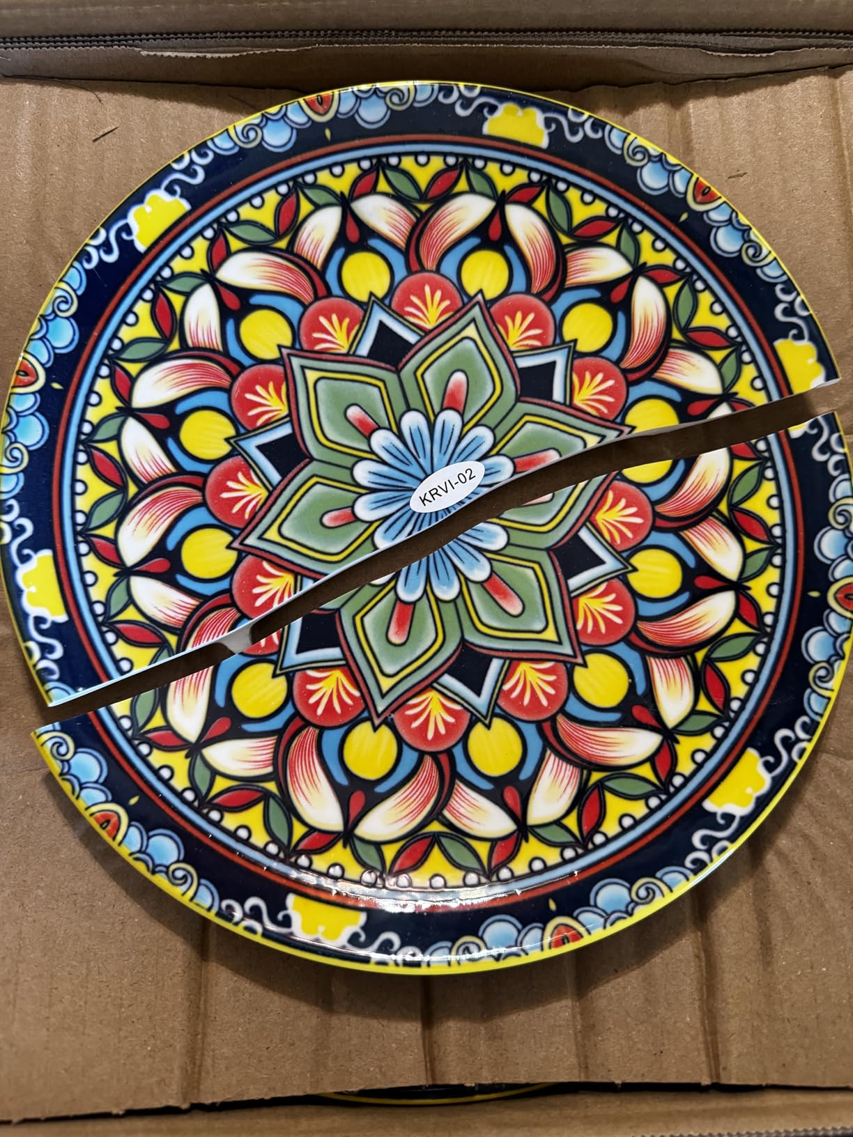 vancasso 24-Piece Dinnerware Sets,Plates & Bowls Sets Service for 6, Bohemian Porcelain Dishes Set for 6, Kitchen Dinner Set,Microwave & Dishwasher Safe, Scratch Resistant,Series KRVI customer photo 2