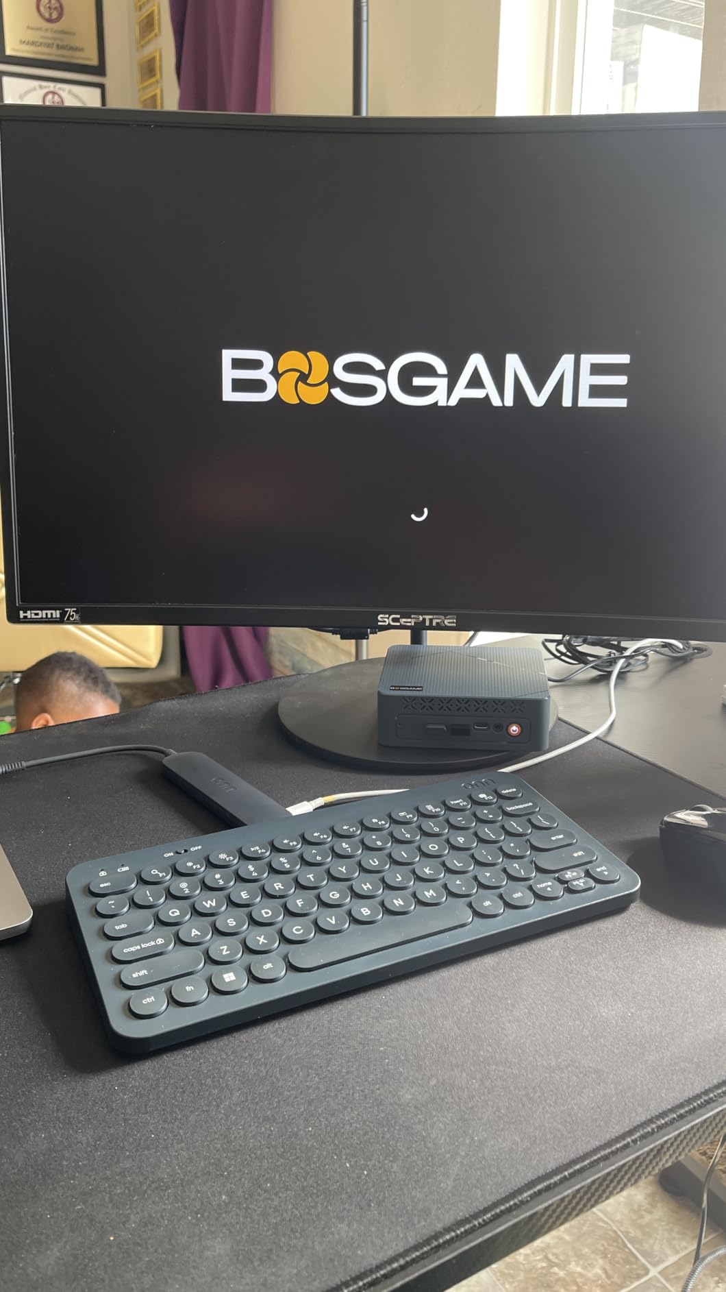 BOSGAME P4 Ultra Mini PC Gaming, Ryzen 7 7730U, 16GB RAM 1TB NVMe SSD Mini Computers, Dual 2.5G LAN, Wi-Fi 6E, BT5.2, 4K Triple Display HDMI | DP | Type-C, Home Office Business customer photo 2