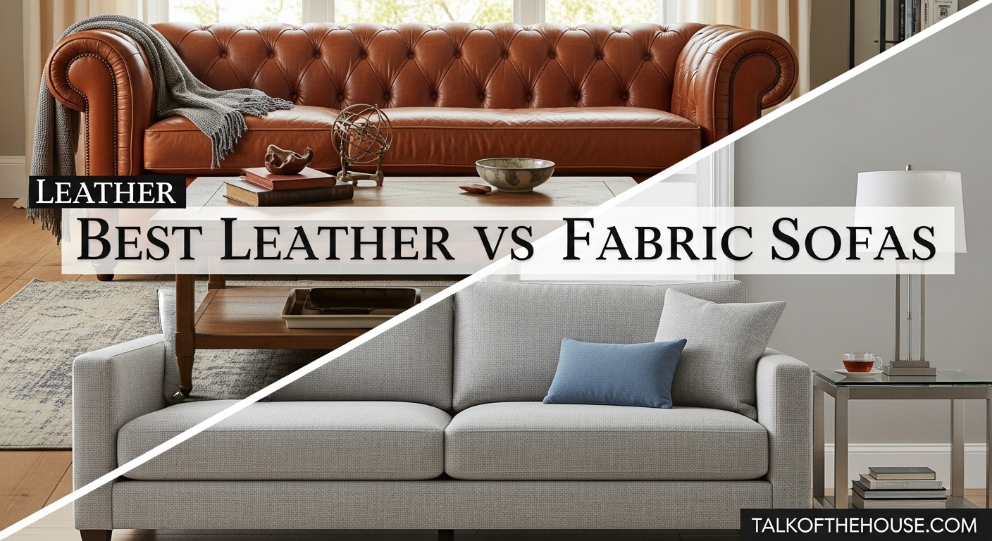 Best Leather vs Fabric Sofas