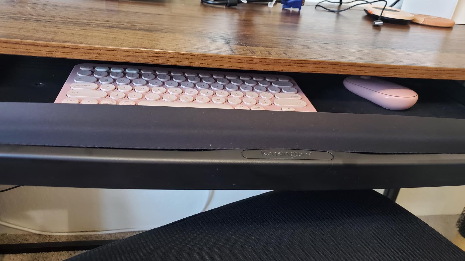 Kensington Keyboard Tray Under Desk, SmartFit Ergonomic Slide-Out Keyboard Drawer with Cable Management (K60004US) customer photo 1