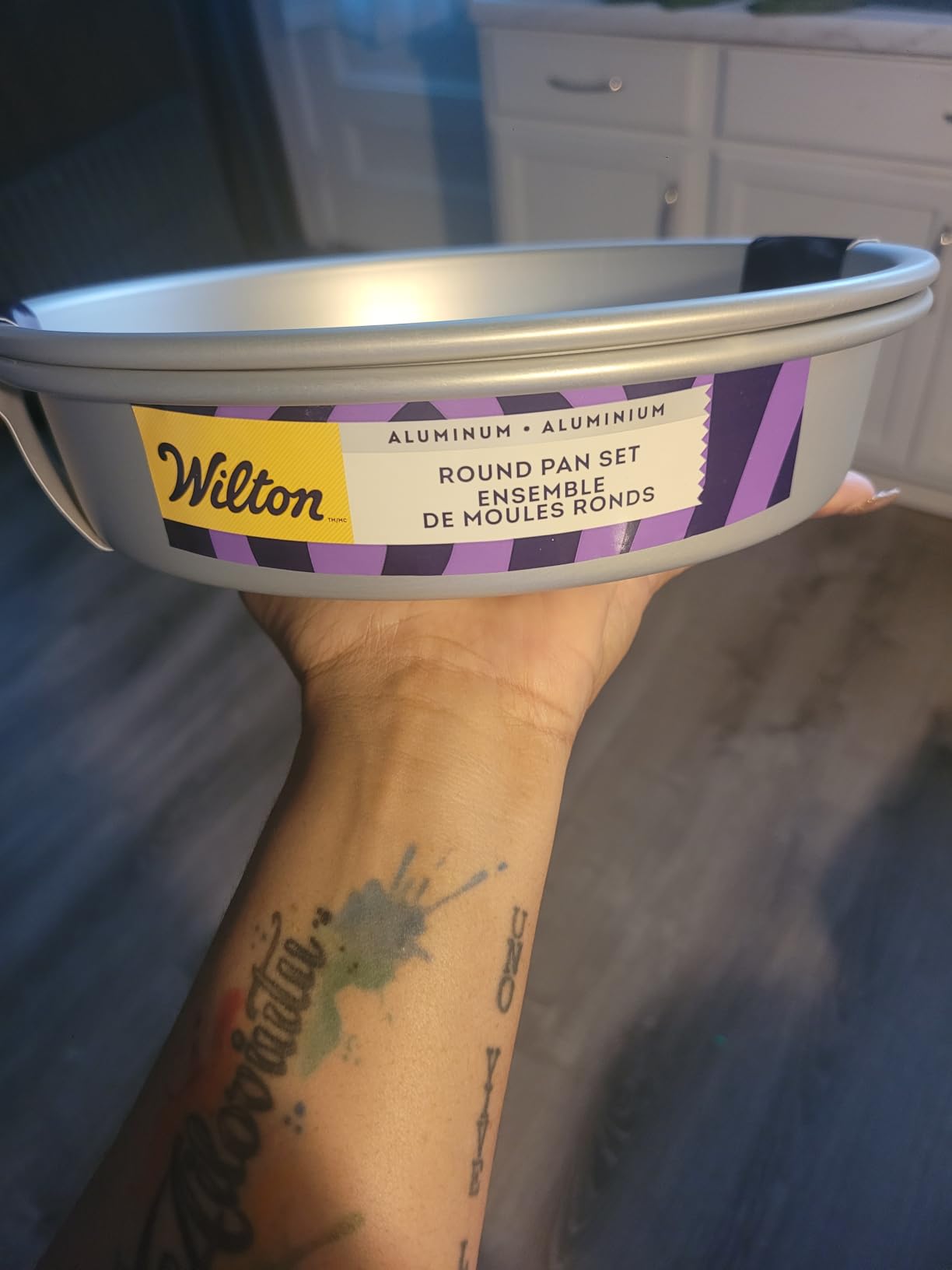 Wilton Aluminum Bakeware Round Tiered Cake Pan Set - Made from Natural Anodized Aluminum - Durable Cake Pans with Even Heat Distribution - Reduces Over-Baking - 6, 8, 10 & 12 Inch (Pack of 4) customer photo 2